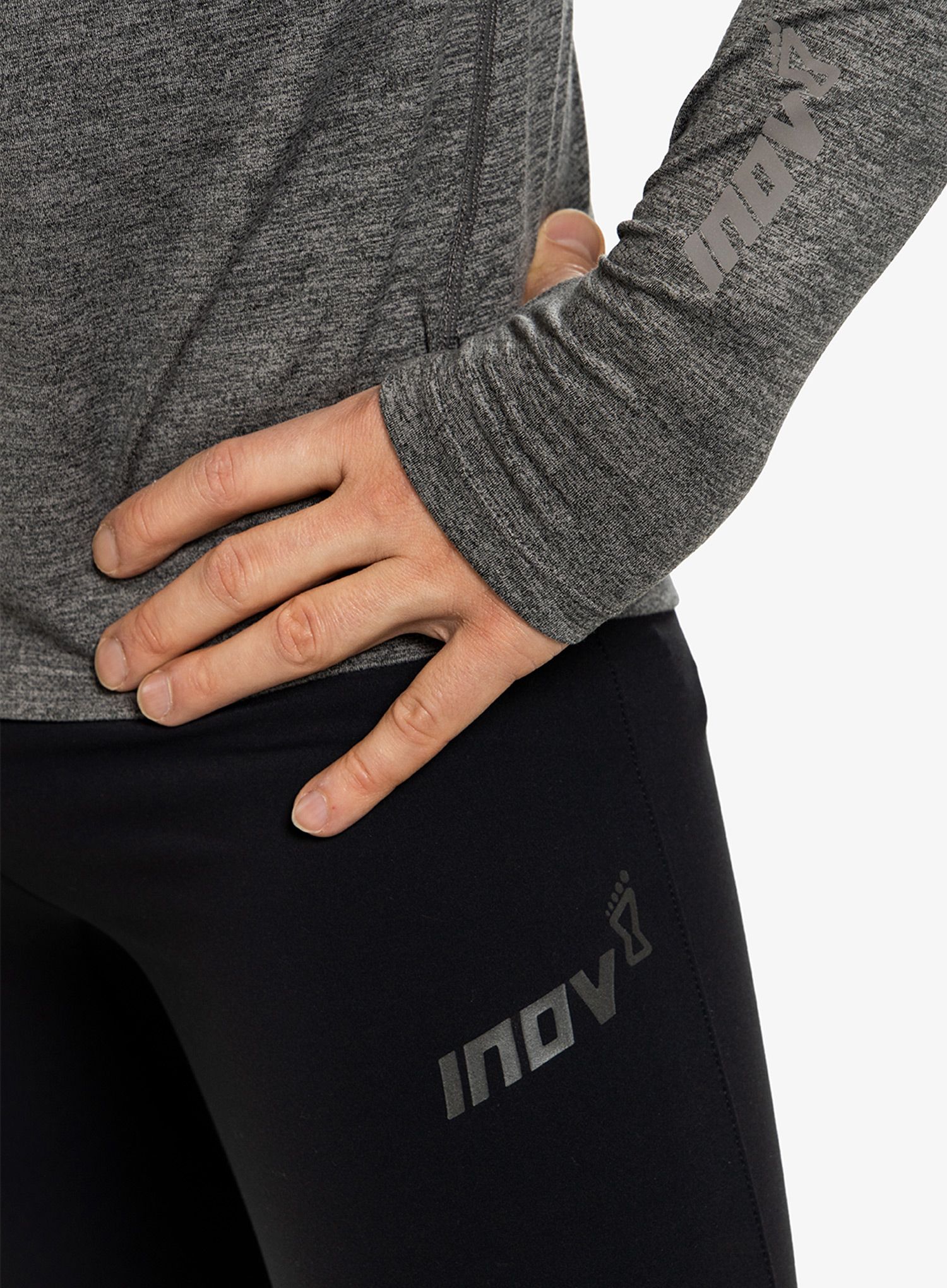 Mikina na běhání Inov-8 Train Elite Mid HZ - dark grey
