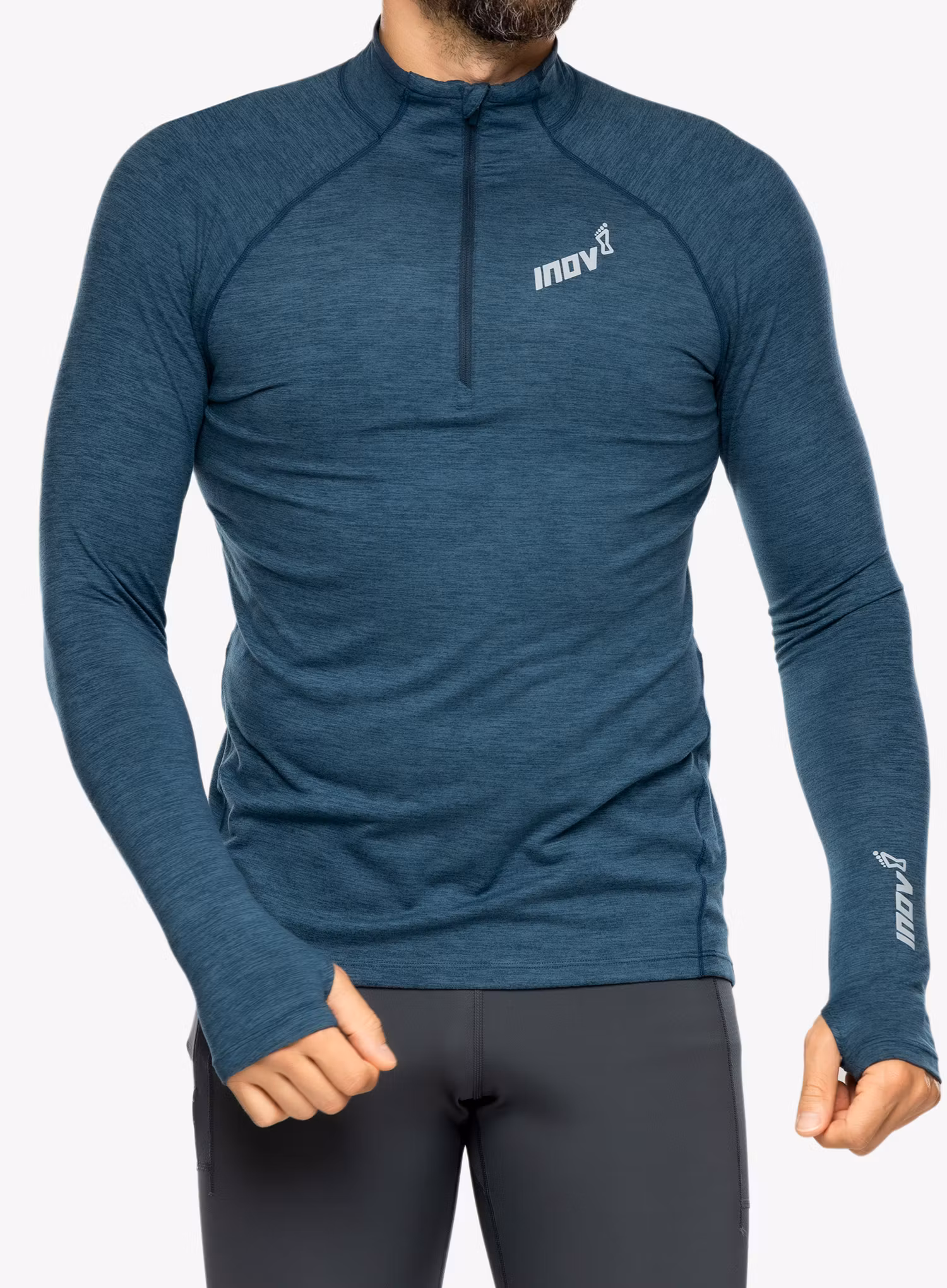 Mikina na běhání Inov-8 Train Elite Mid LSZ - navy