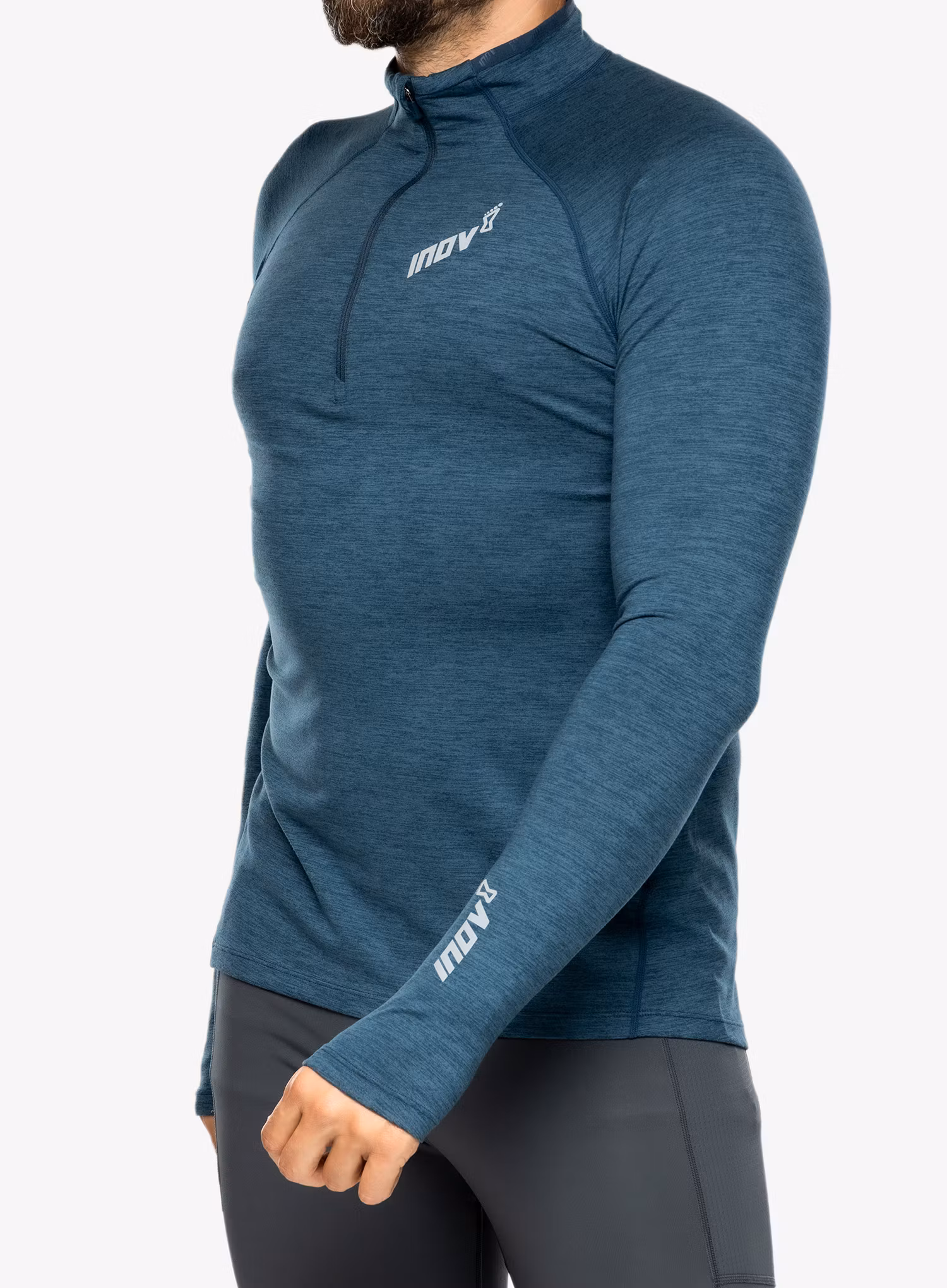 Mikina na běhání Inov-8 Train Elite Mid LSZ - navy
