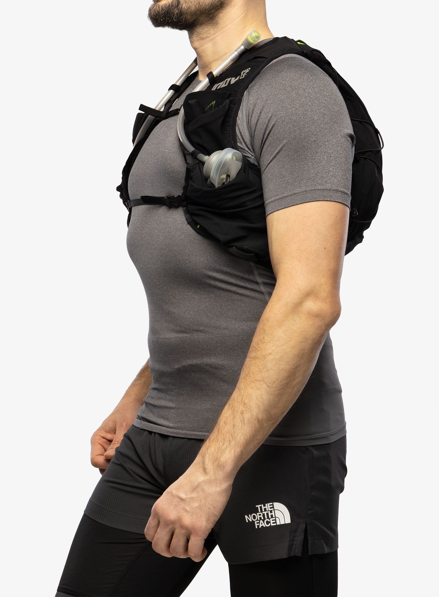 Běžecká vesta Inov-8 Ultrapack Pro 2in1 - black/green