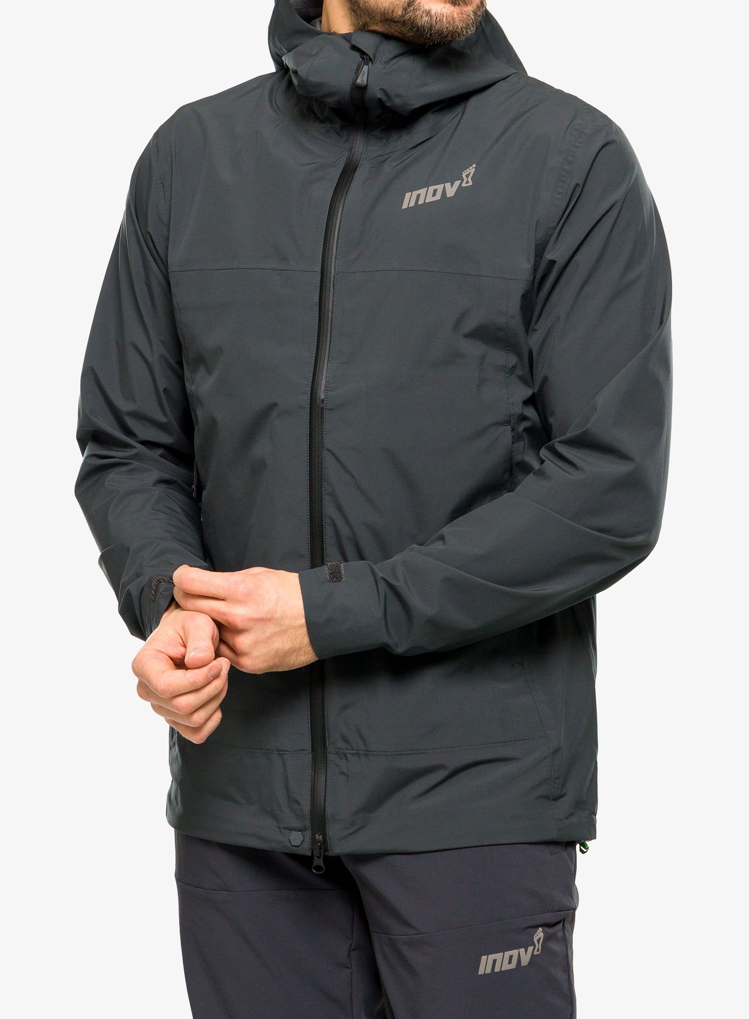 Bunda na běhání Inov-8 Venturelite Jacket FZ - black graphite