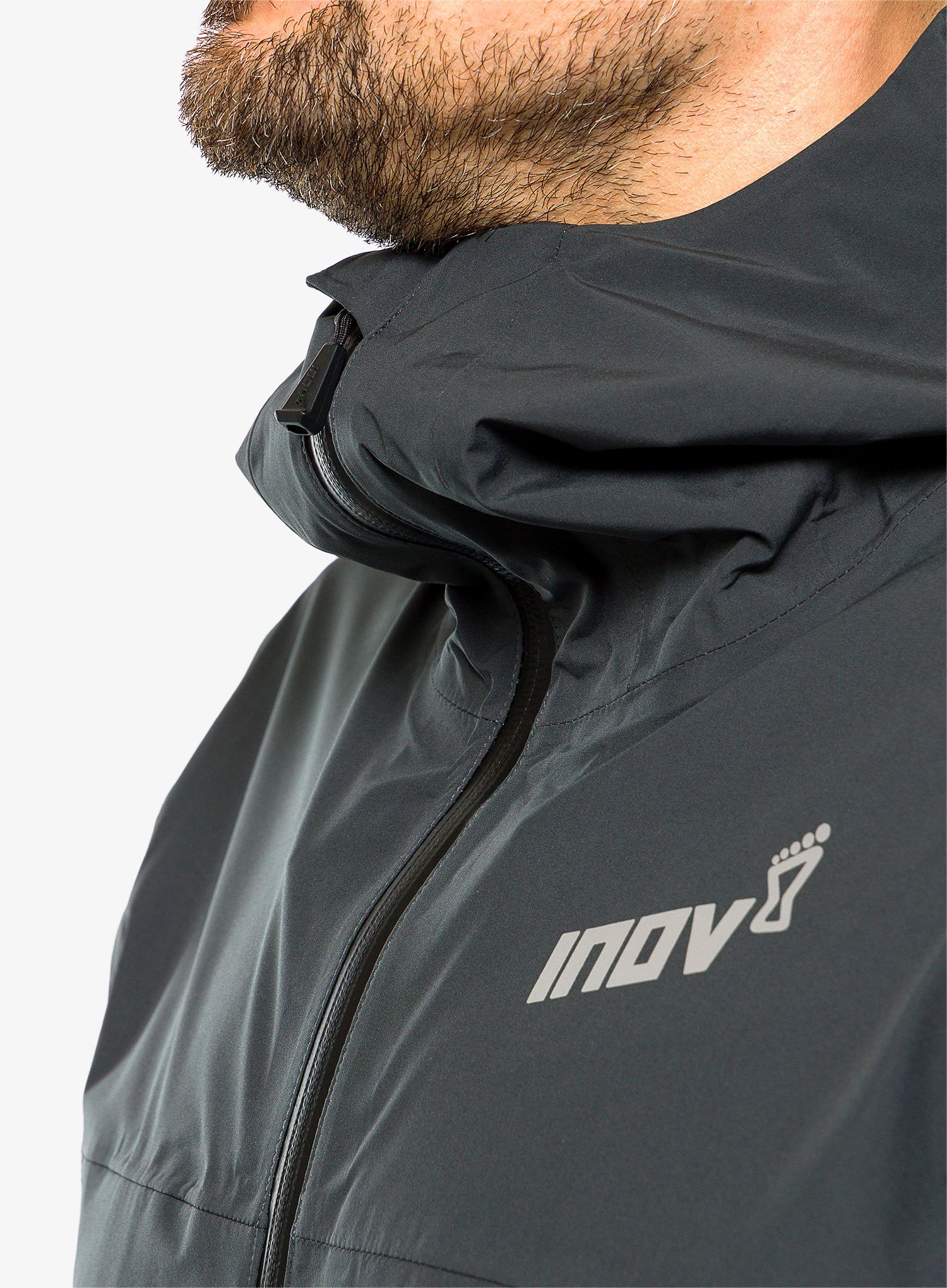 Bunda na běhání Inov-8 Venturelite Jacket FZ - black graphite