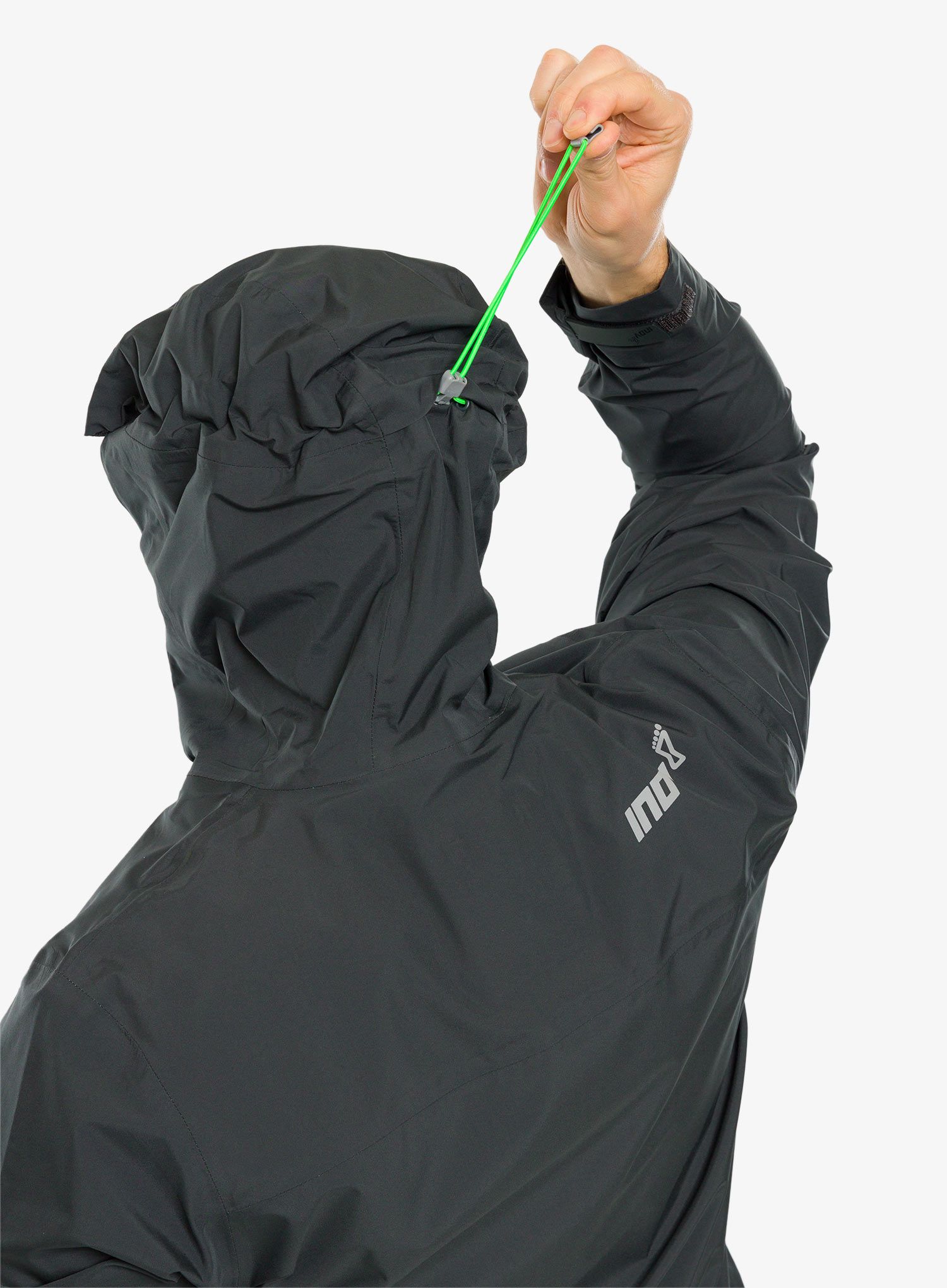 Bunda na běhání Inov-8 Venturelite Jacket FZ - black graphite