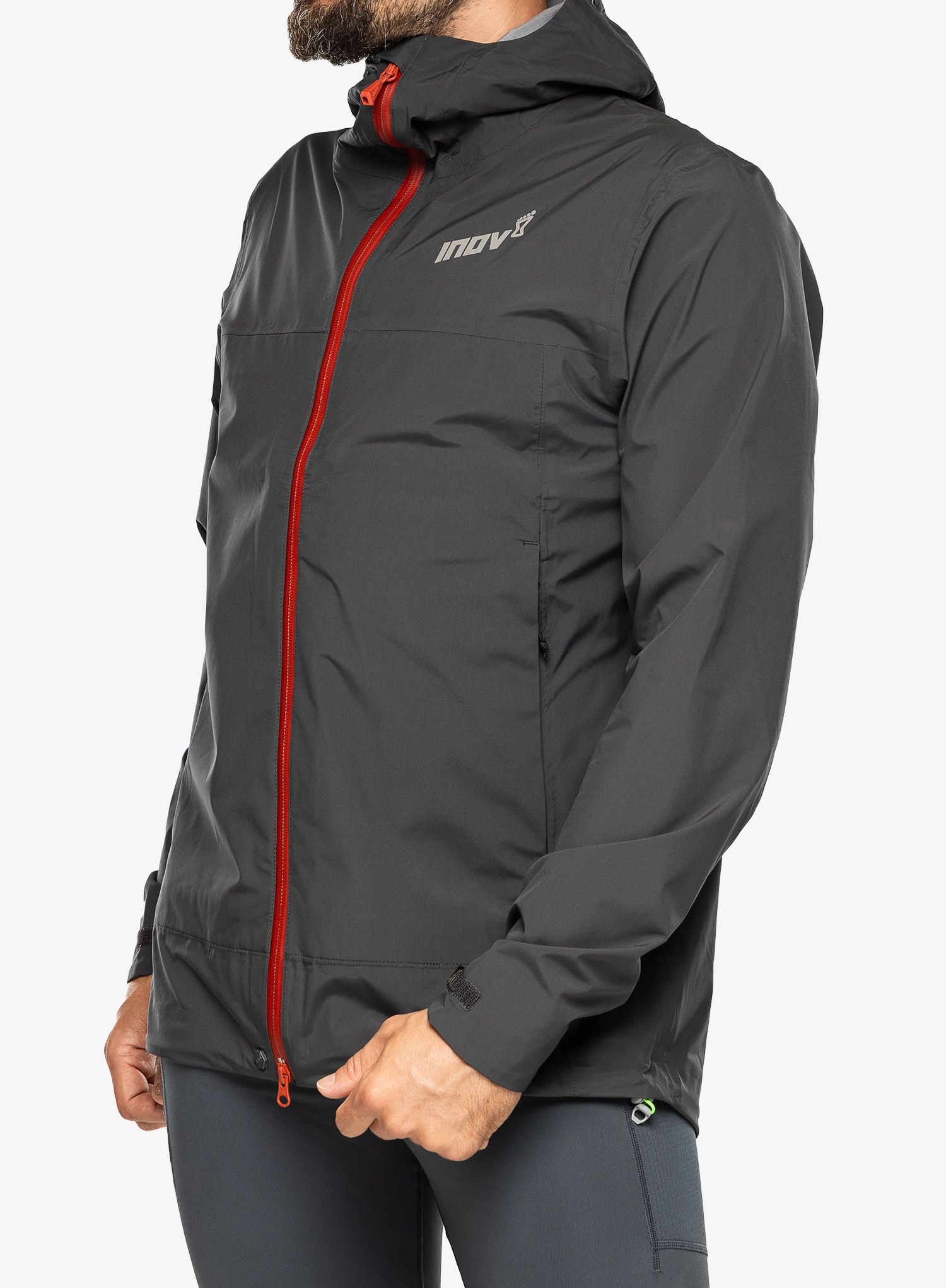 Běžecká bunda Inov-8 Venturelite Jacket FZ - graphite/orange
