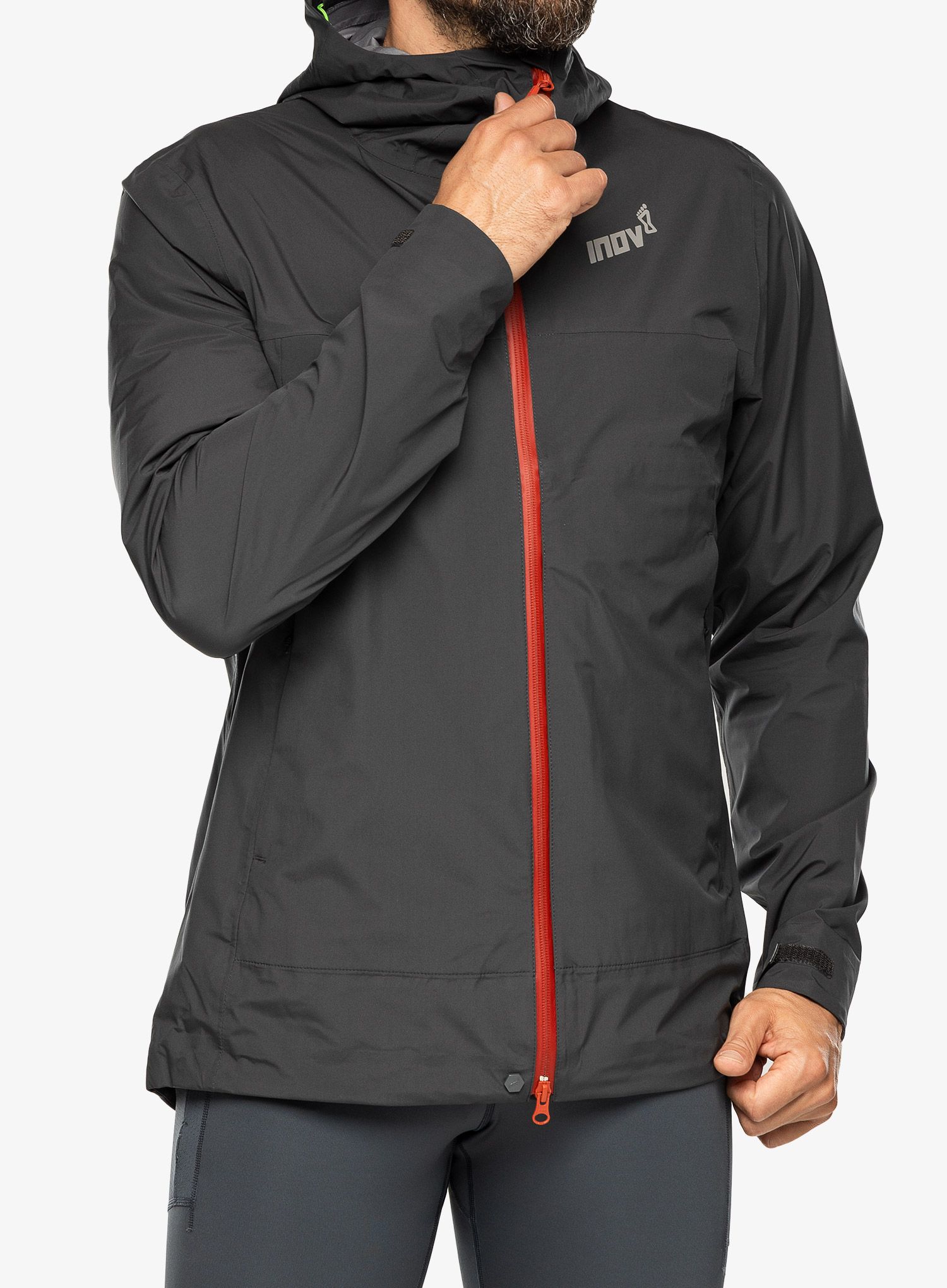 Běžecká bunda Inov-8 Venturelite Jacket FZ - graphite/orange