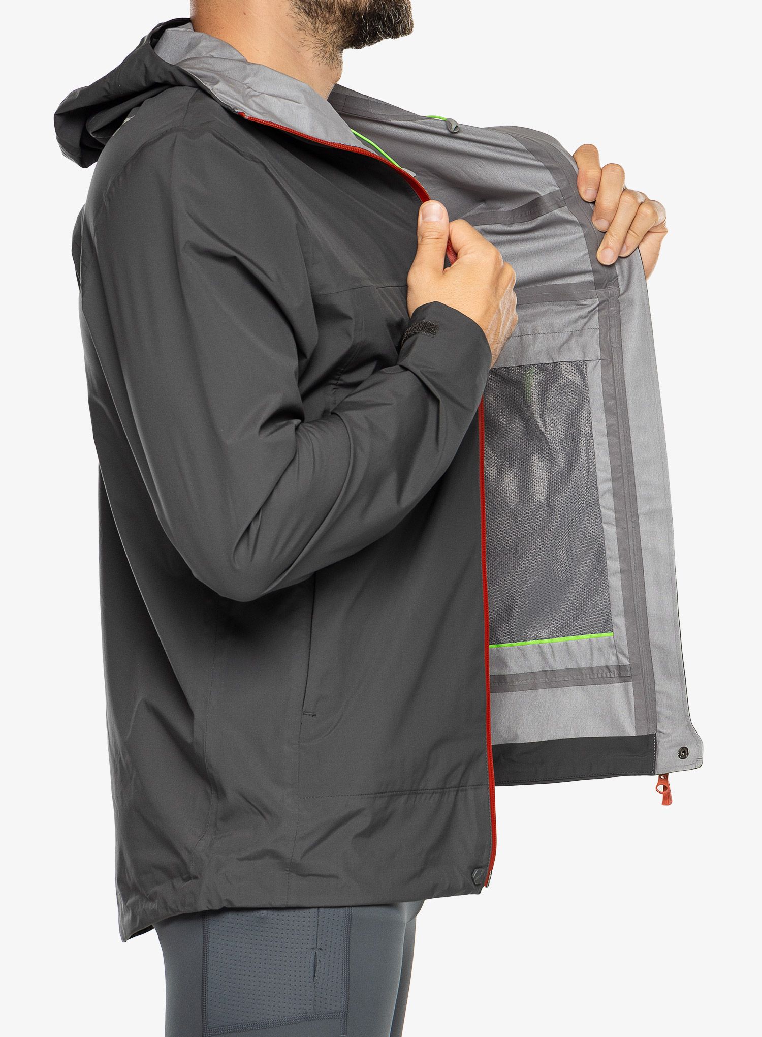 Běžecká bunda Inov-8 Venturelite Jacket FZ - graphite/orange