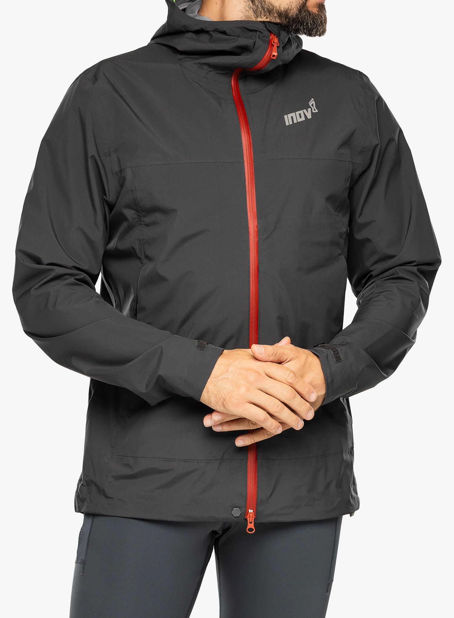 Běžecká bunda Inov-8 Venturelite Jacket FZ - graphite/orange