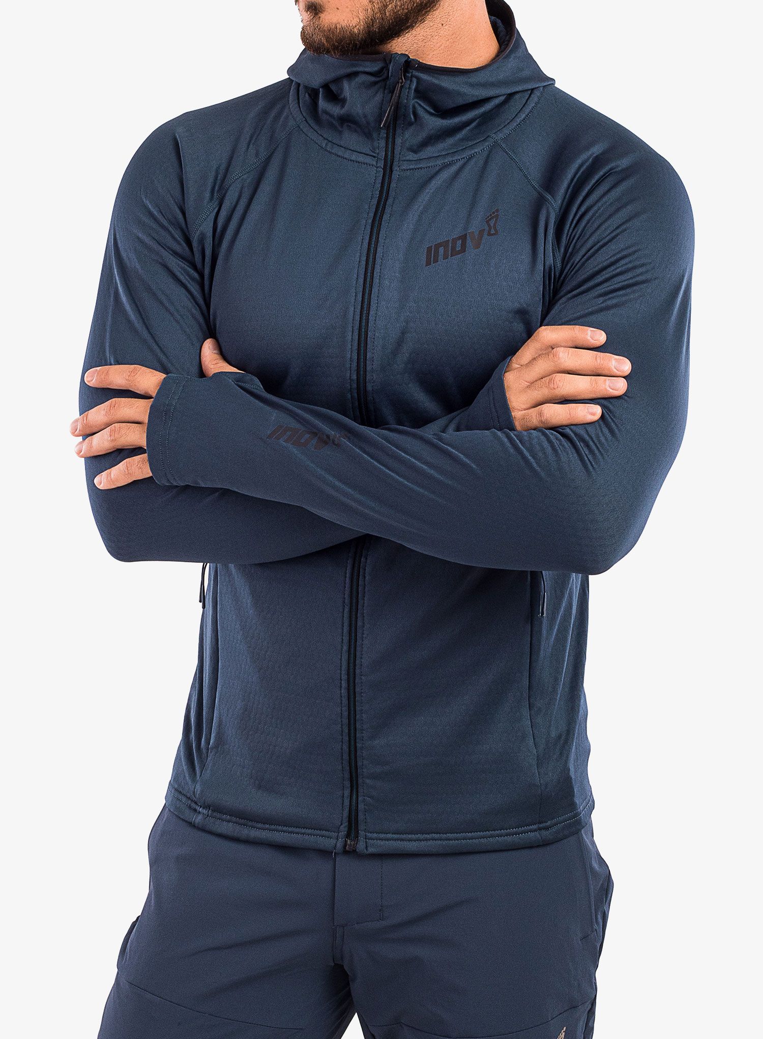 Fleecová mikina Inov-8 Venturelite Mid Hoodie FZ - navy
