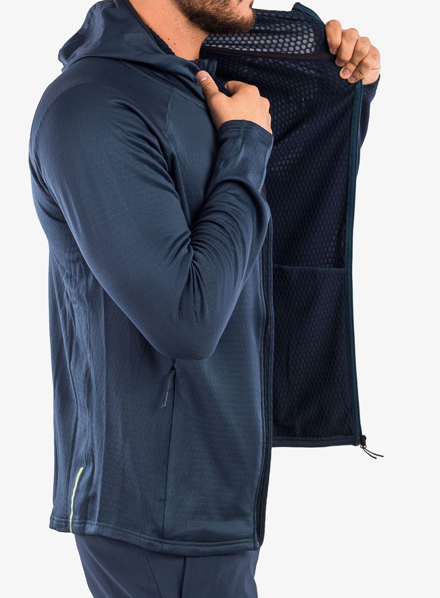 Fleecová mikina Inov-8 Venturelite Mid Hoodie FZ - navy
