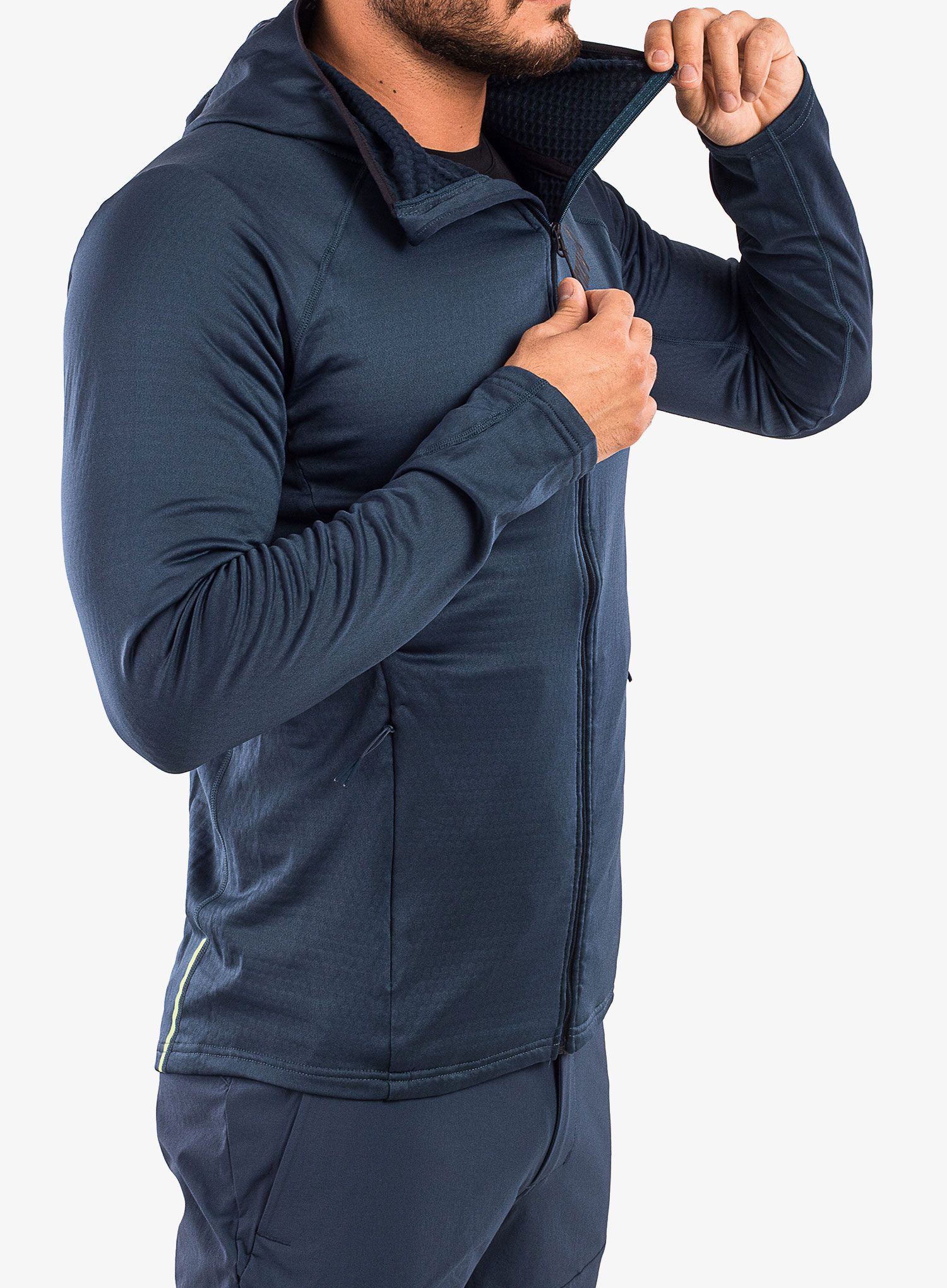 Fleecová mikina Inov-8 Venturelite Mid Hoodie FZ - navy