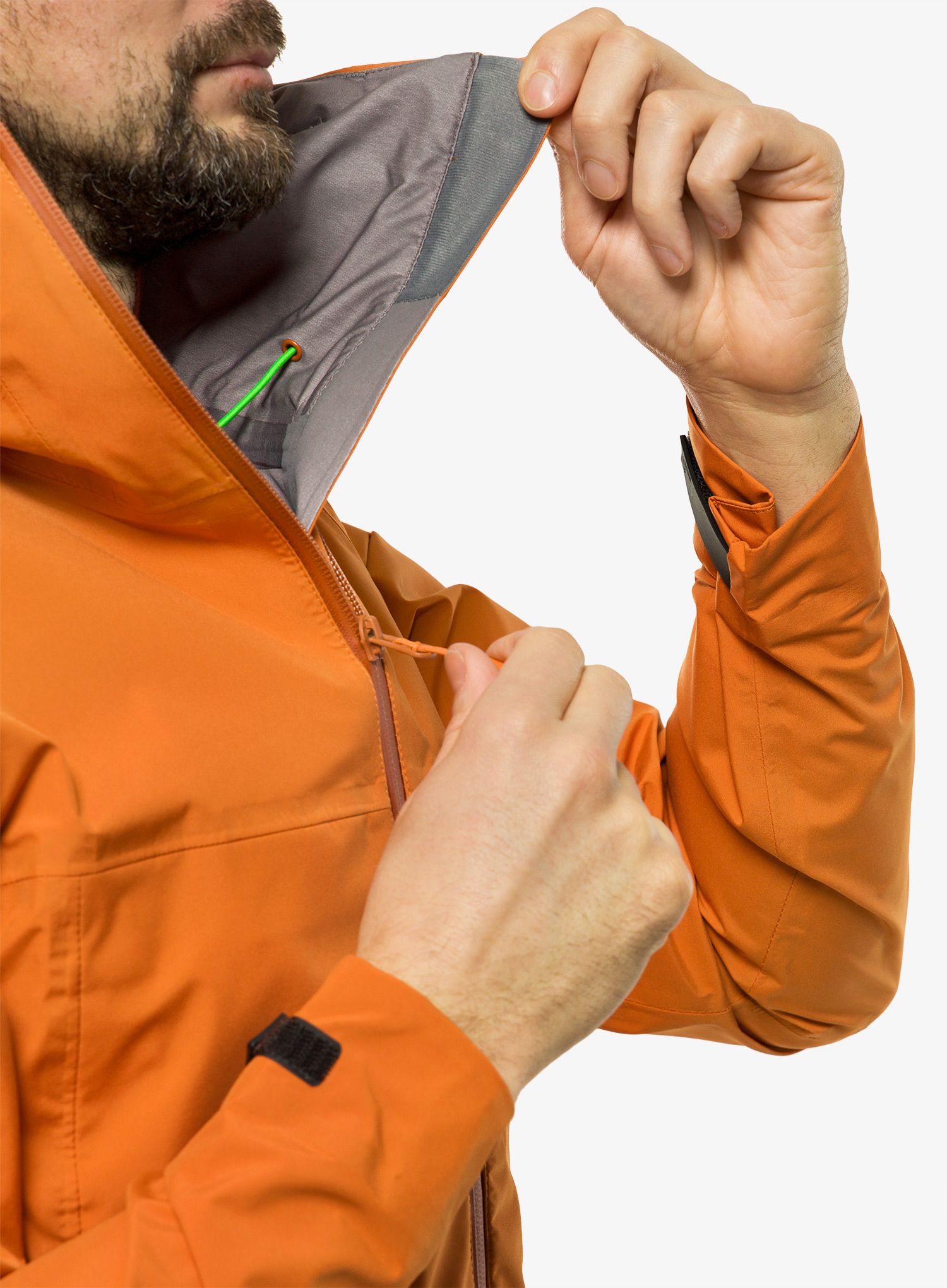 Bunda do deště Inov-8 Venturelite Jacket FZ - orange