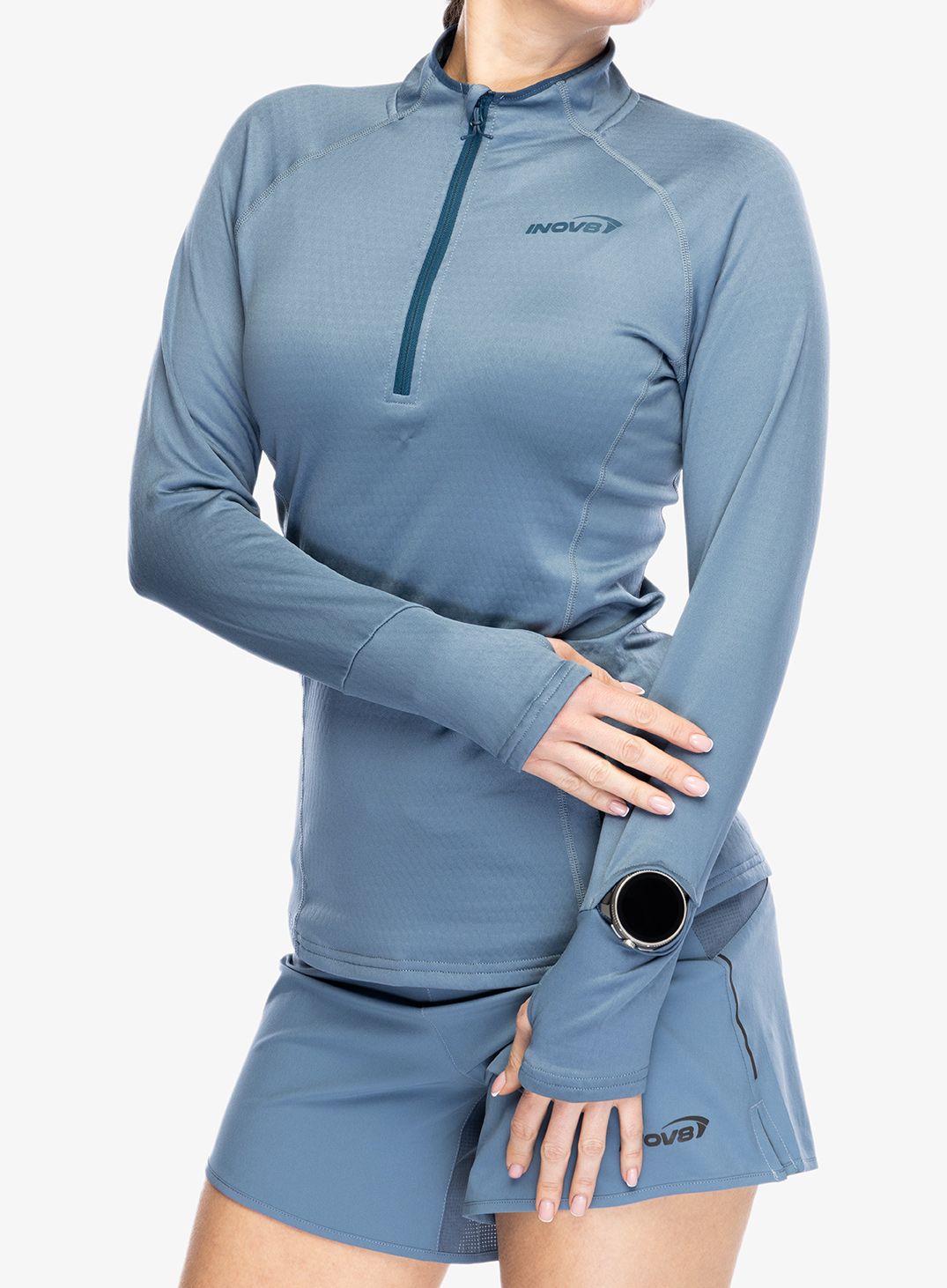 Dámská mikina se zipem Inov-8 Venturelite Mid HZ - slate