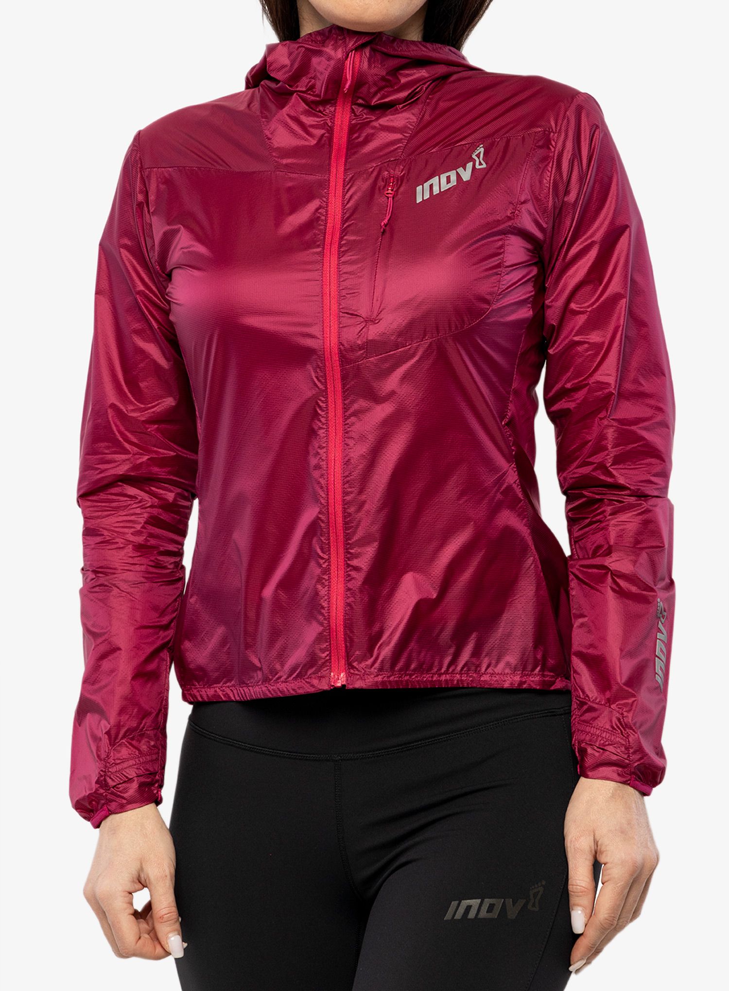 Dámská větruodolná bunda Inov-8 Windshell FZ - pink