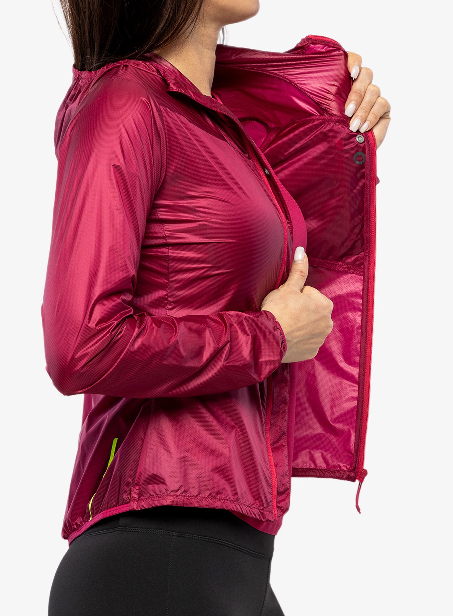 Dámská větruodolná bunda Inov-8 Windshell FZ - pink