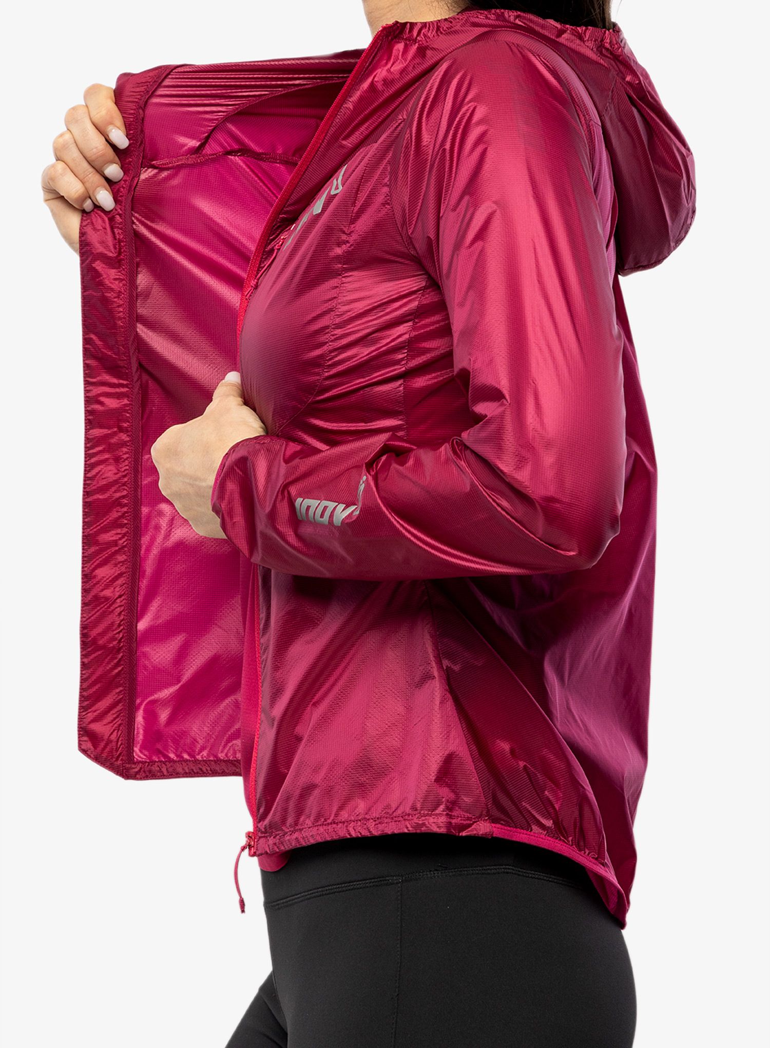 Dámská větruodolná bunda Inov-8 Windshell FZ - pink