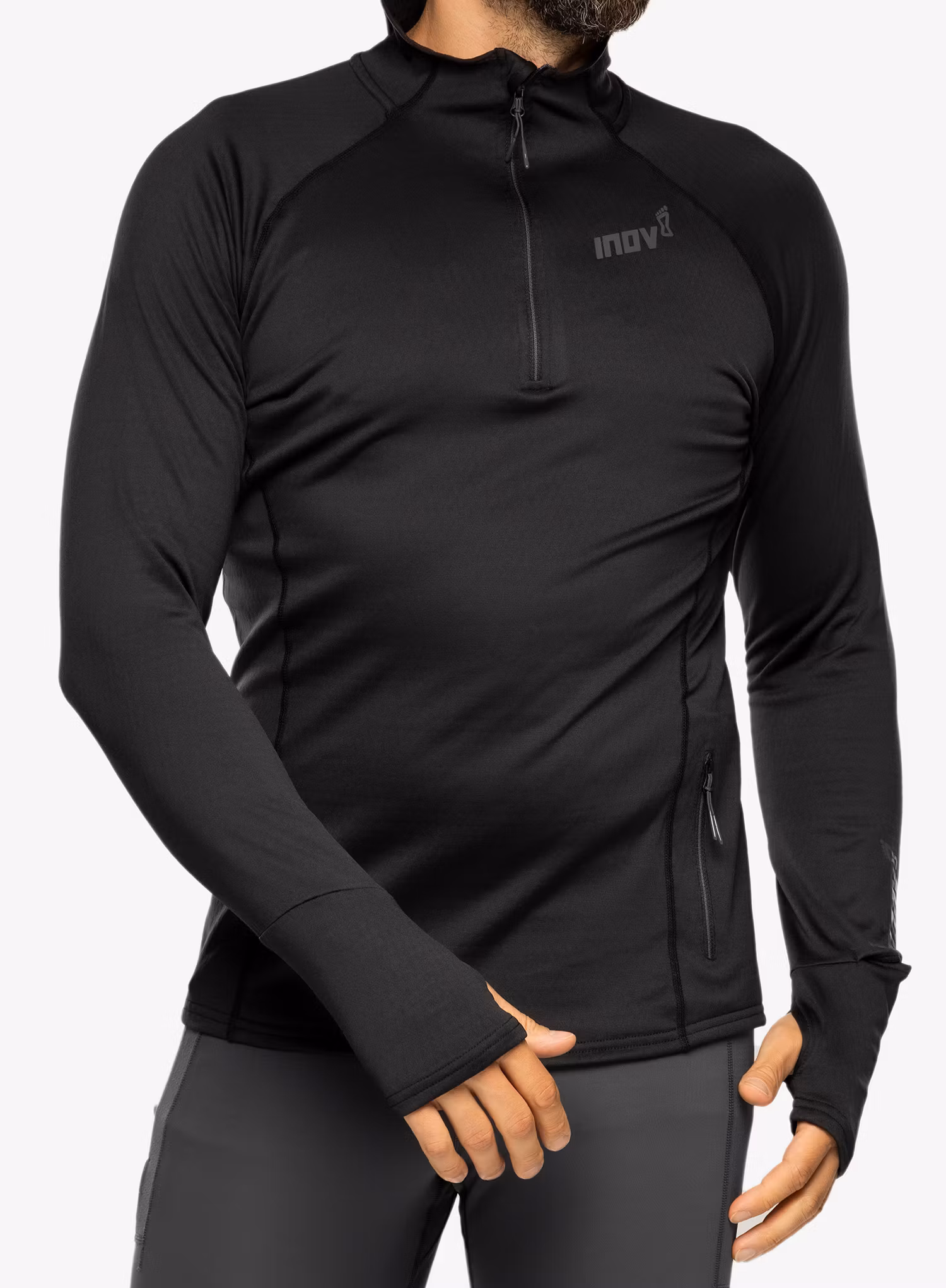Fleece mikina Inov-8 VentureLite Mid HZ - black