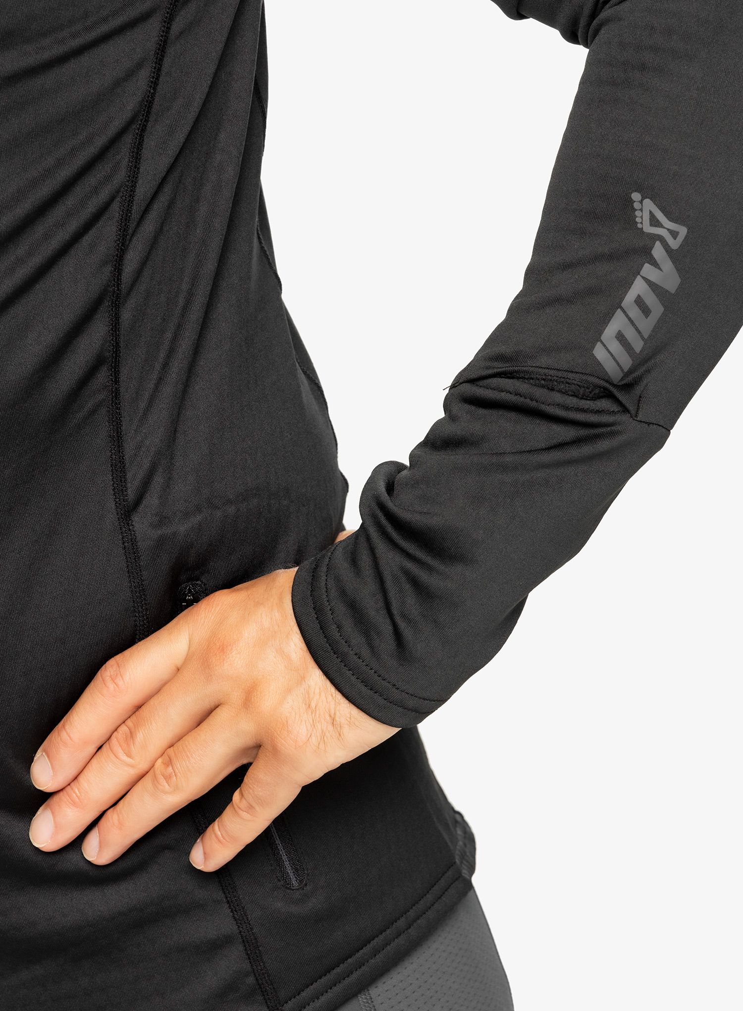 Fleece mikina Inov-8 VentureLite Mid HZ - black