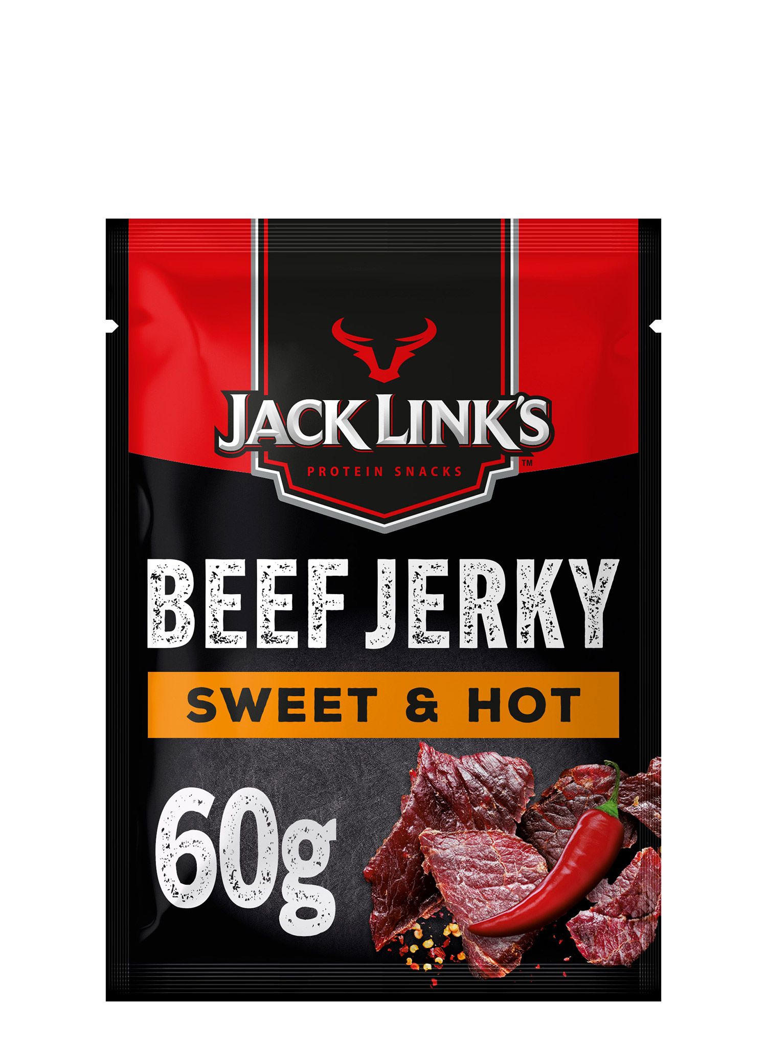 Sušené hovězí maso Jack Link's Beef Jerky Sweet & Hot 60 g