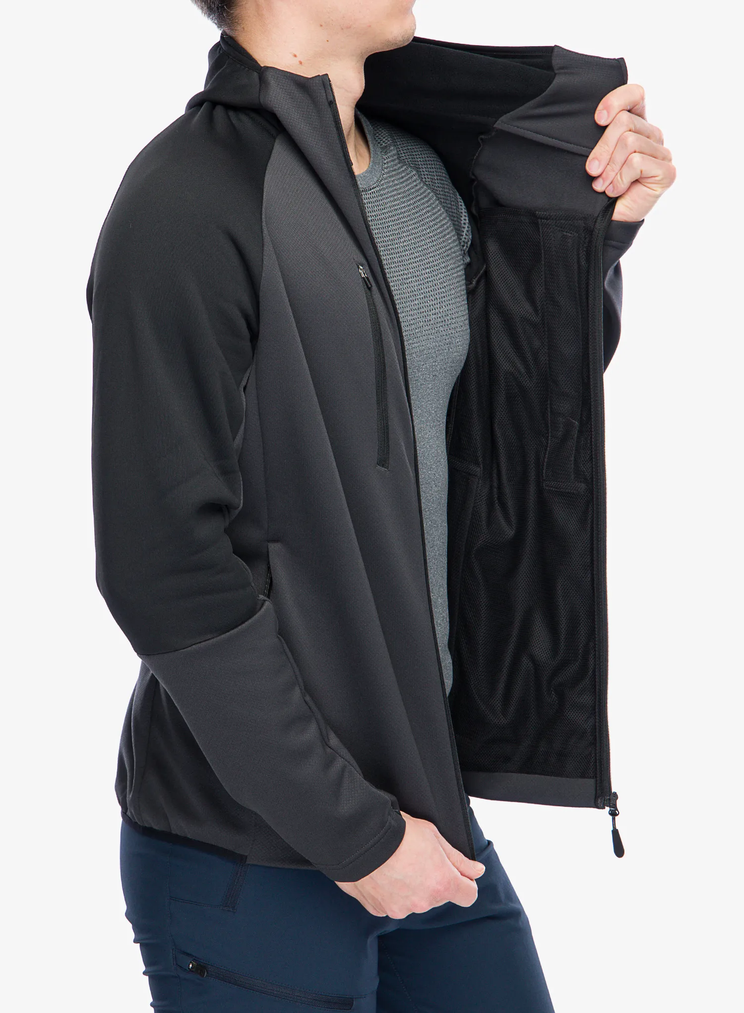 Fleecová bunda Jack Wolfskin Alpgrat XT Jacket - phantom