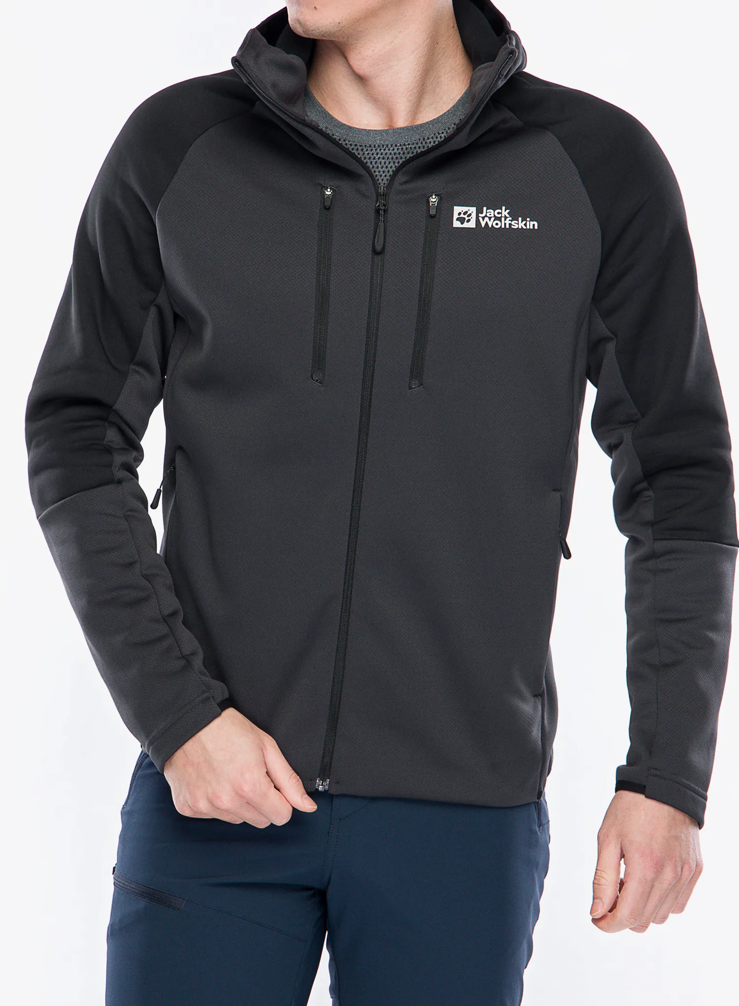 Fleecová bunda Jack Wolfskin Alpgrat XT Jacket - phantom