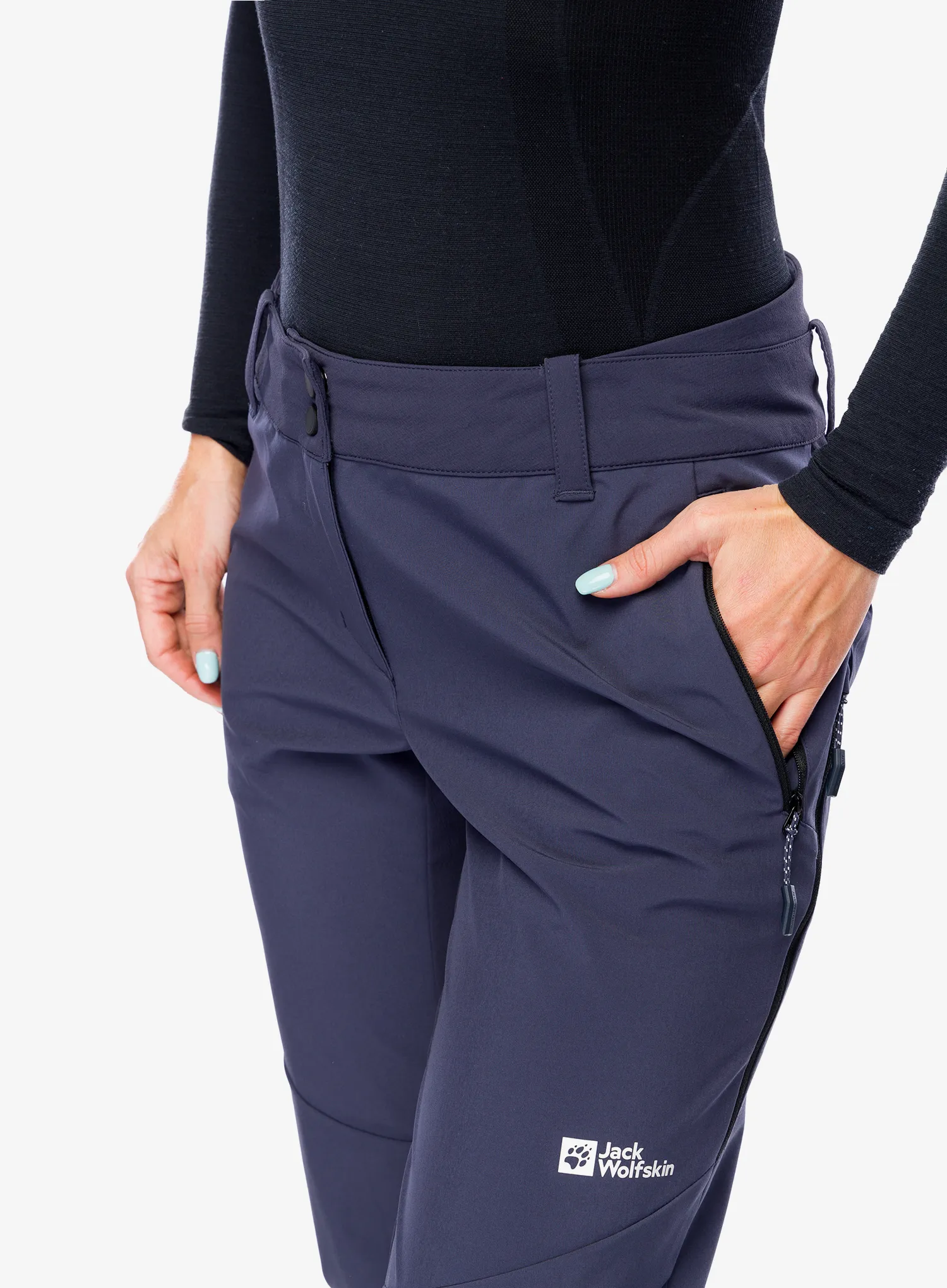 Softshellové kalhoty dámské Jack Wolfskin Alpspitze Tour Pants - graphite
