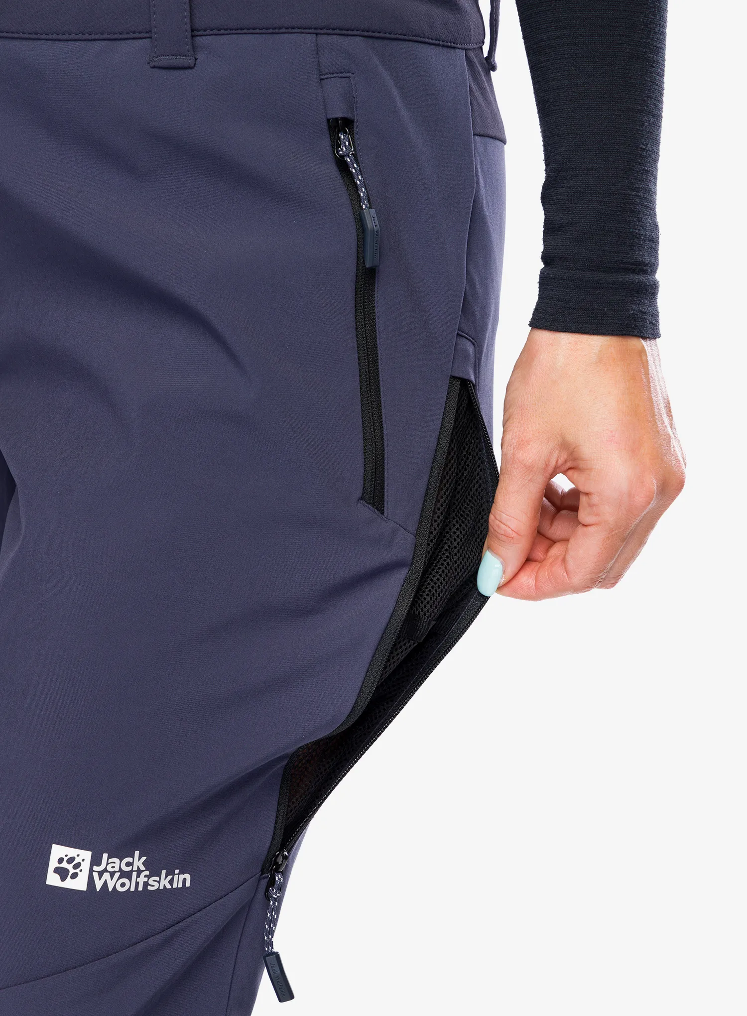 Softshellové kalhoty dámské Jack Wolfskin Alpspitze Tour Pants - graphite
