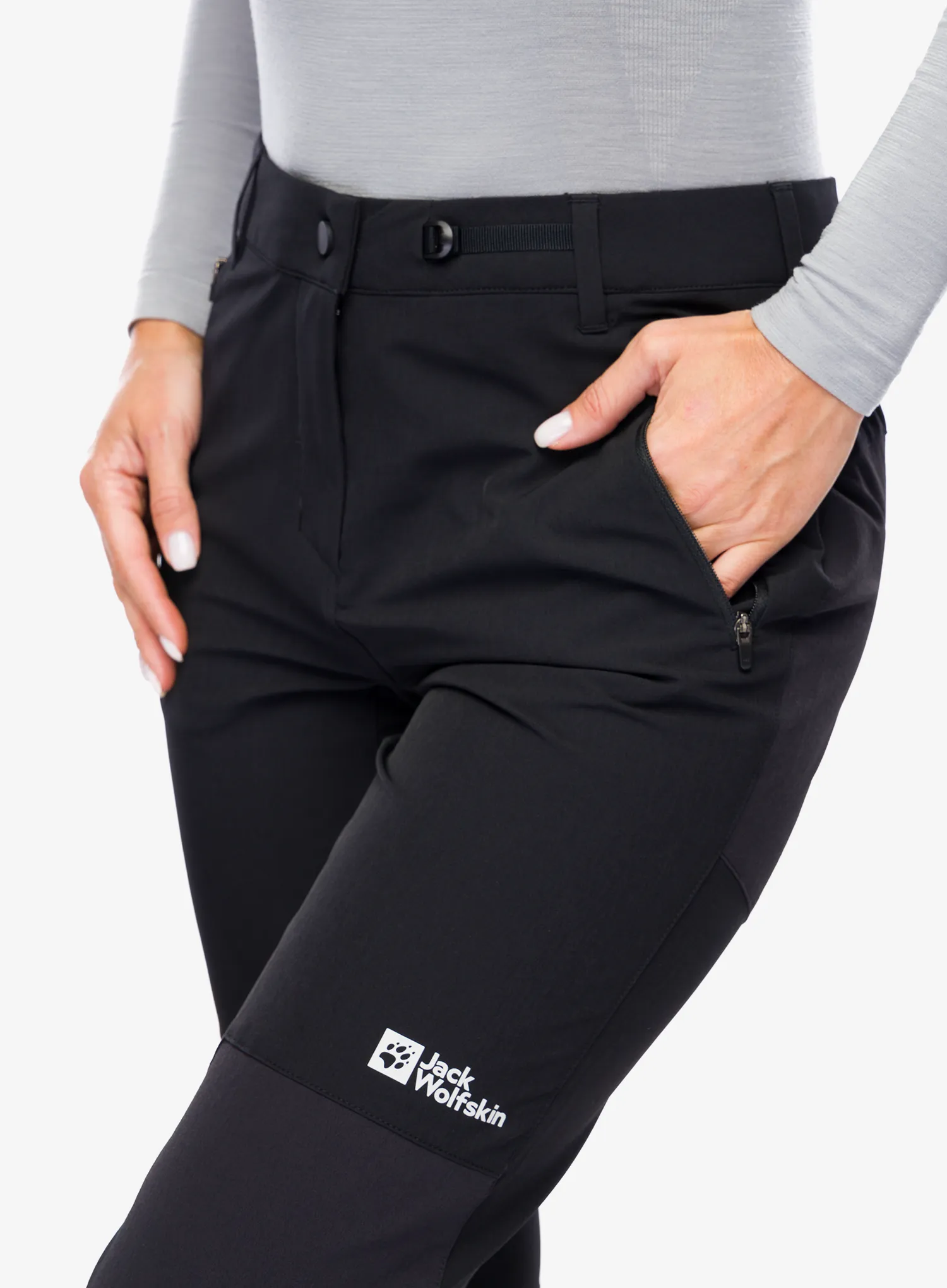 Trekové kalhoty dámské Jack Wolfskin Andur Pants - black