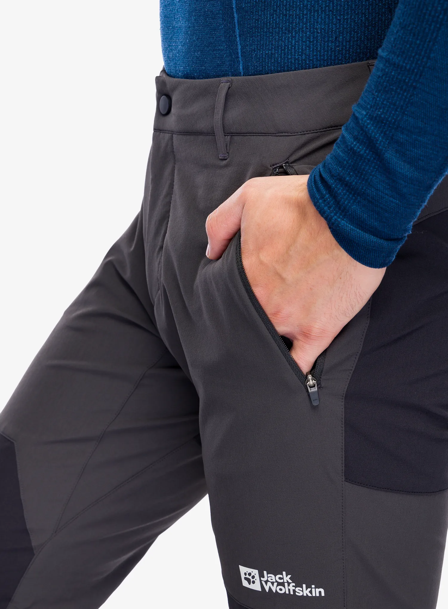 Trekové kalhoty Jack Wolfskin Andur Pants - phantom