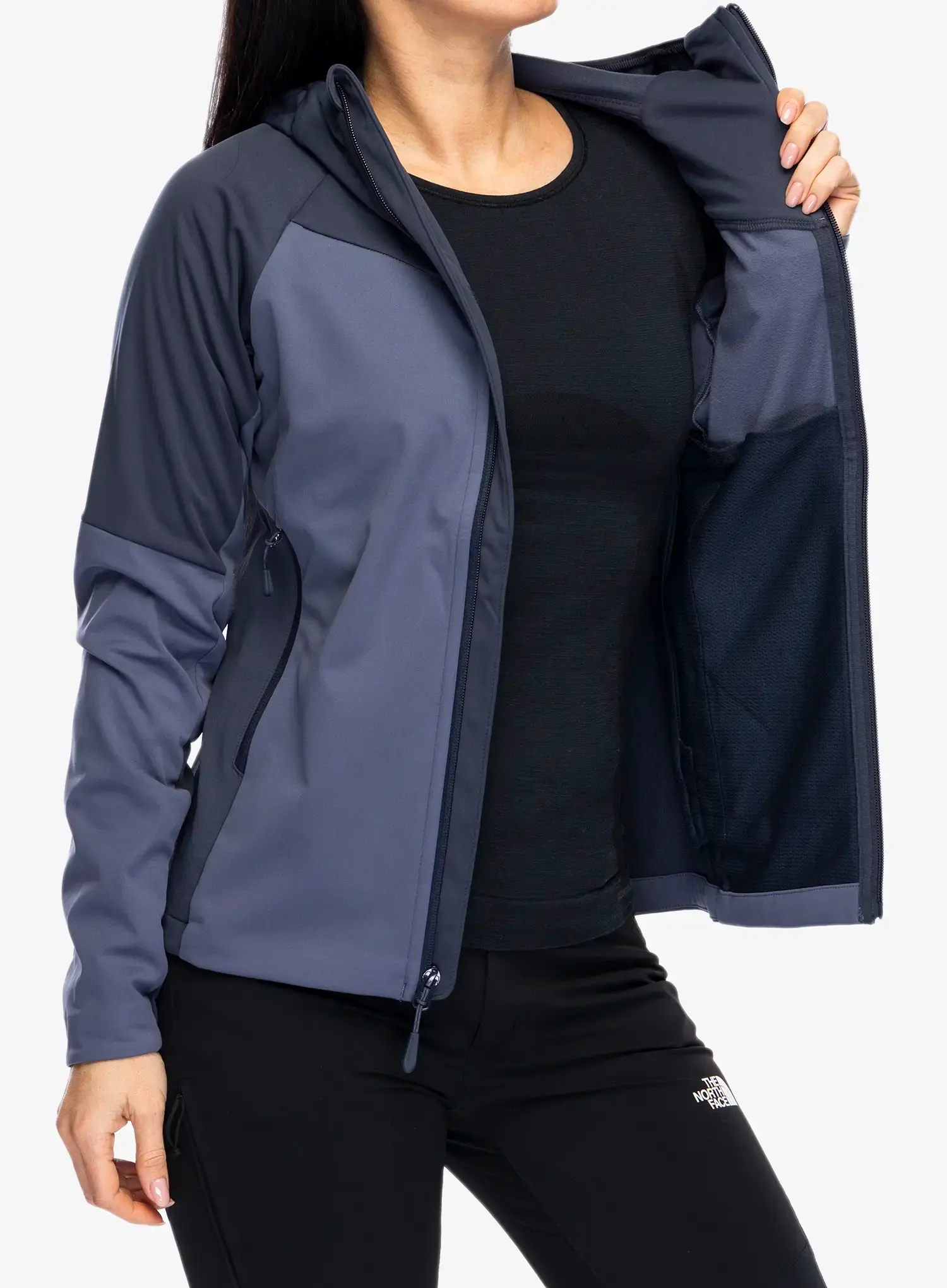 Softshellová bunda dámská Jack Wolfskin Brisstal Hoody - dolphin