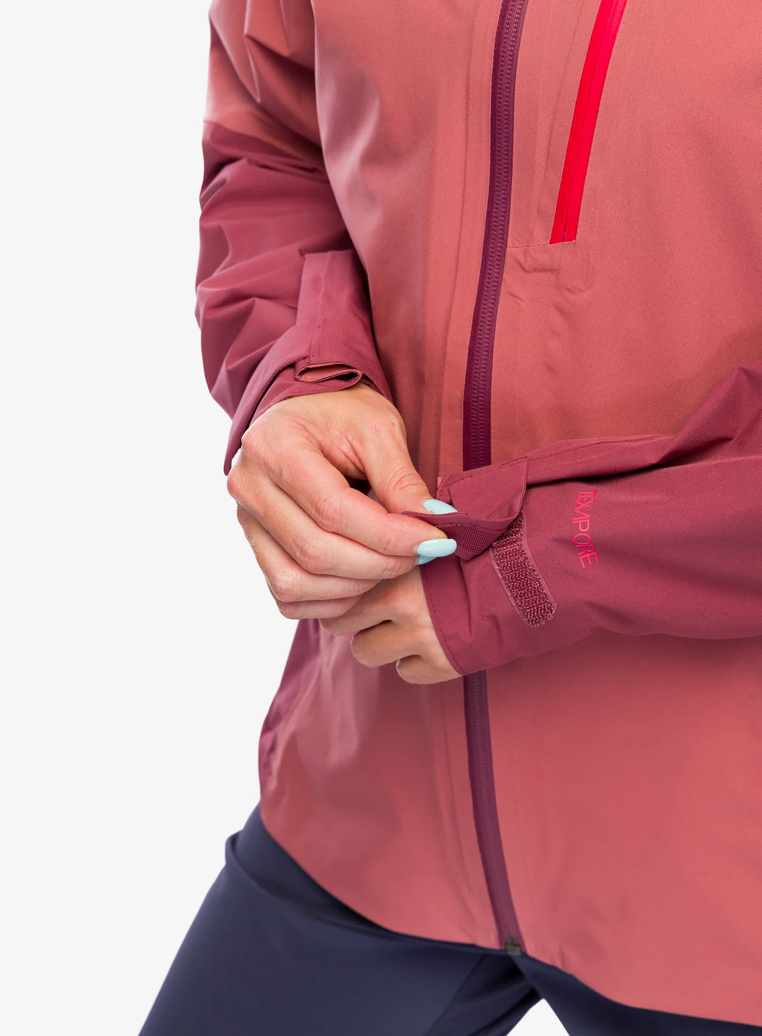 Dámská nepromokavá bunda s membránou Jack Wolfskin Eagle Peak 2L Jacket - mineral red
