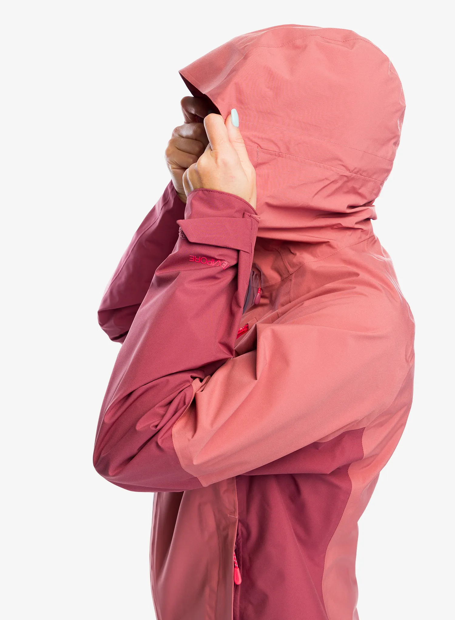 Dámská nepromokavá bunda s membránou Jack Wolfskin Eagle Peak 2L Jacket - mineral red