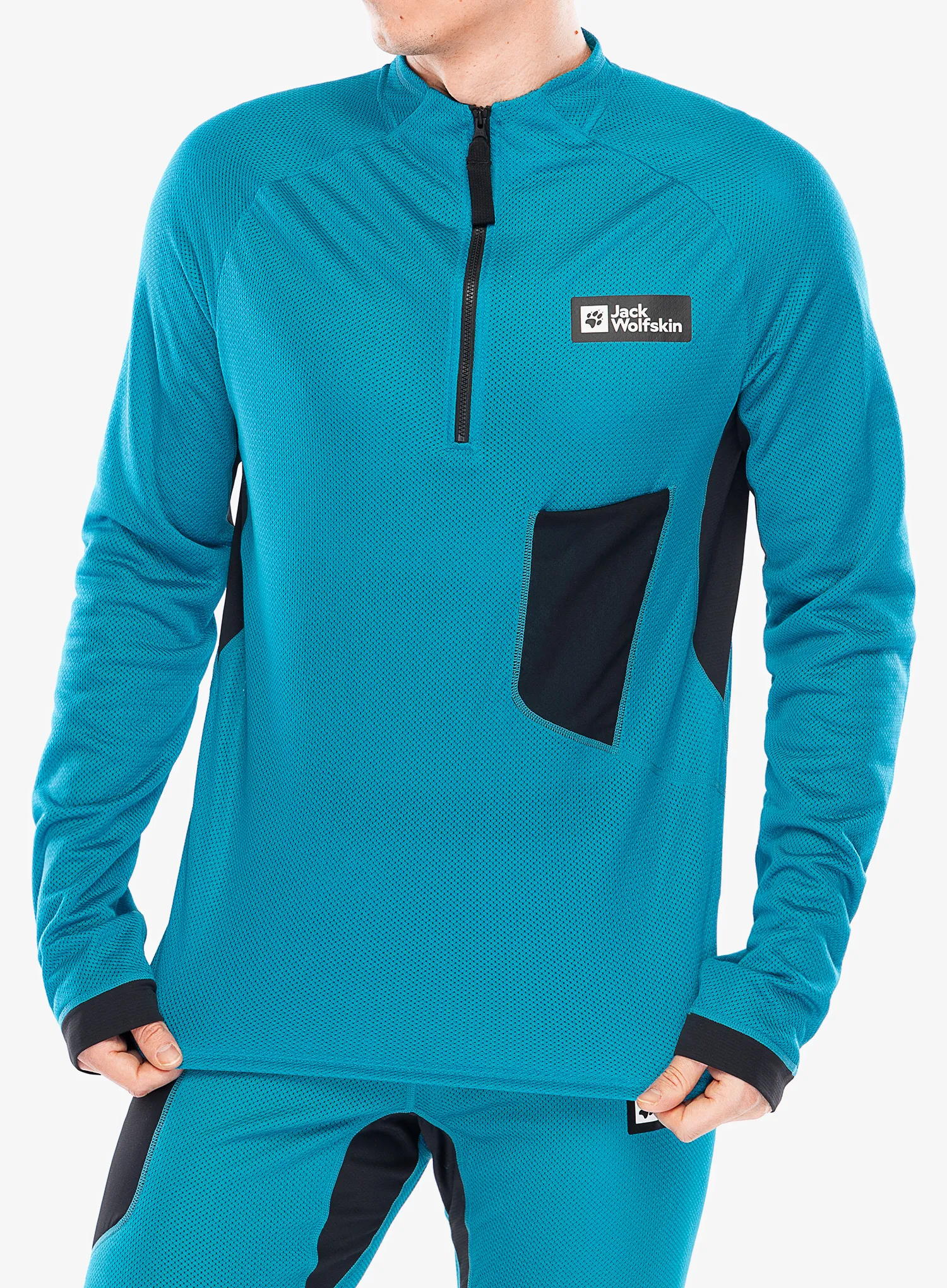 Mikina se zipem Jack Wolfskin Expdn Octa HZ - everest blue