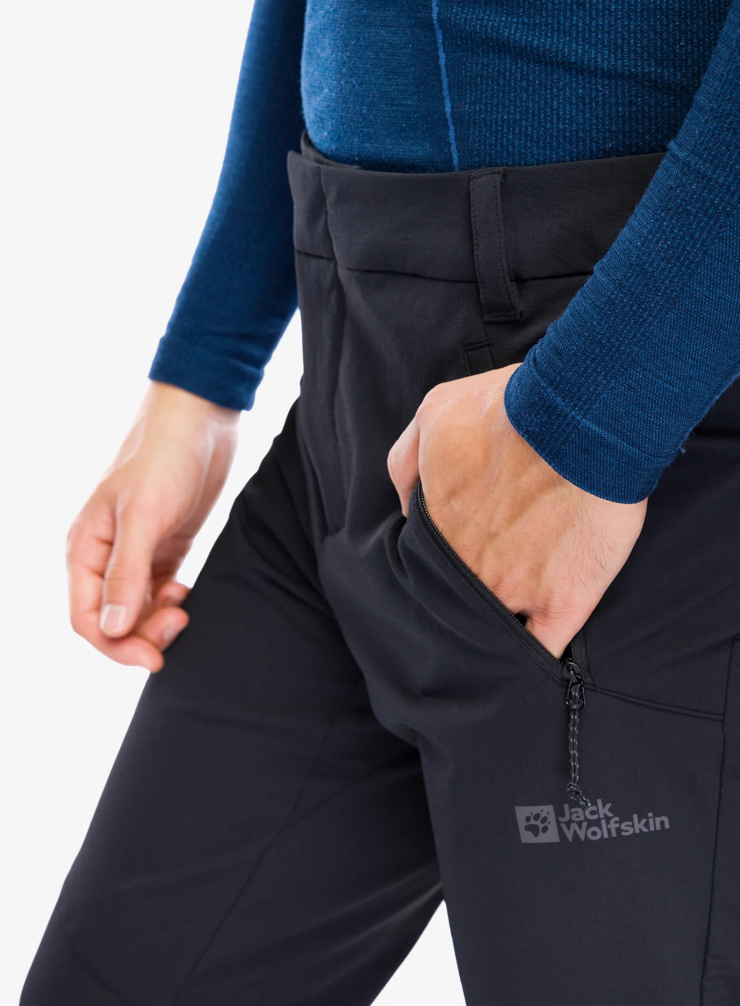 Softshell kalhoty Jack Wolfskin Glastal Winter Pants - black