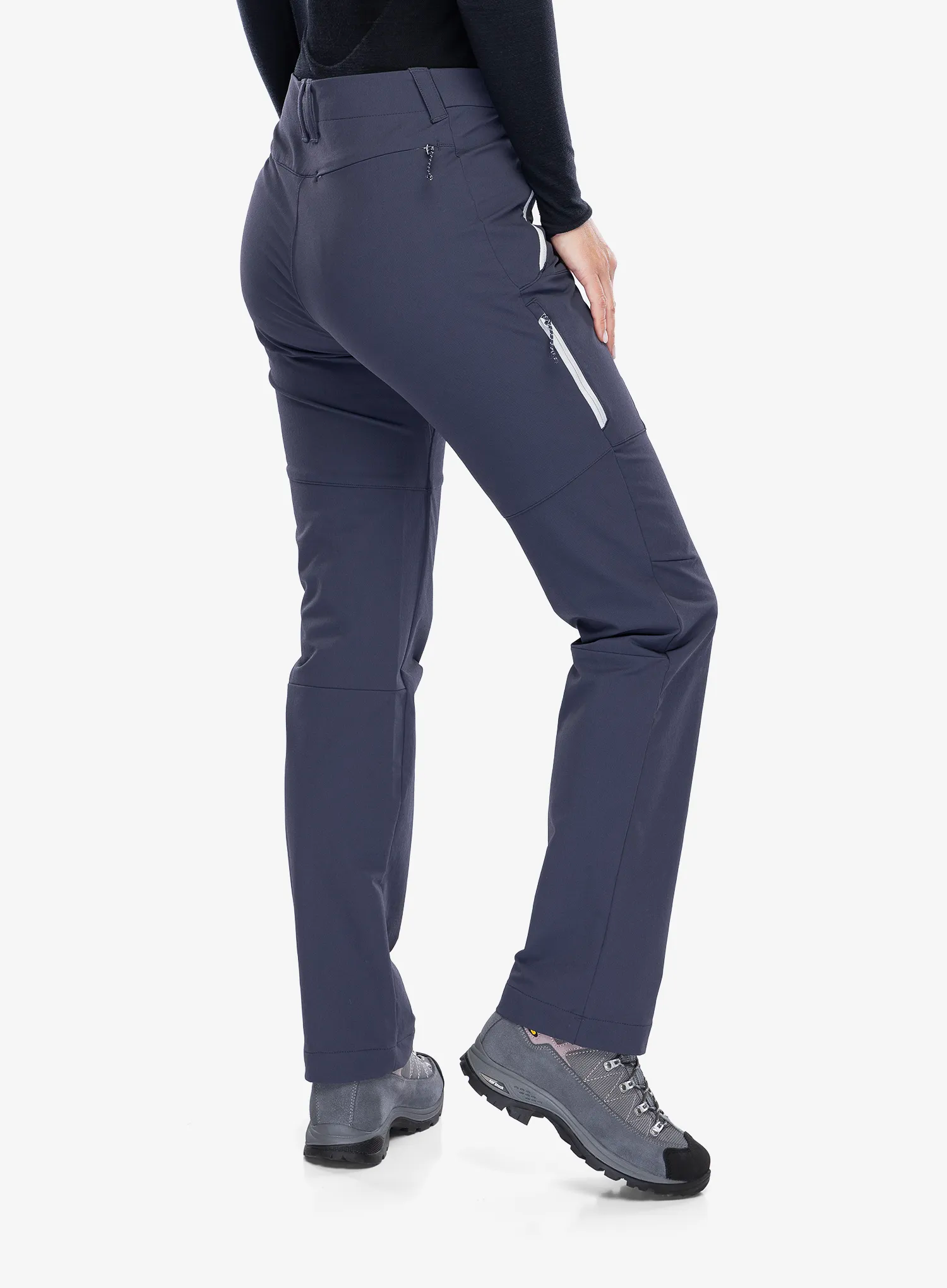 Softshellové kalhoty dámské Jack Wolfskin Glastal Winter Pants - graphite/cool grey