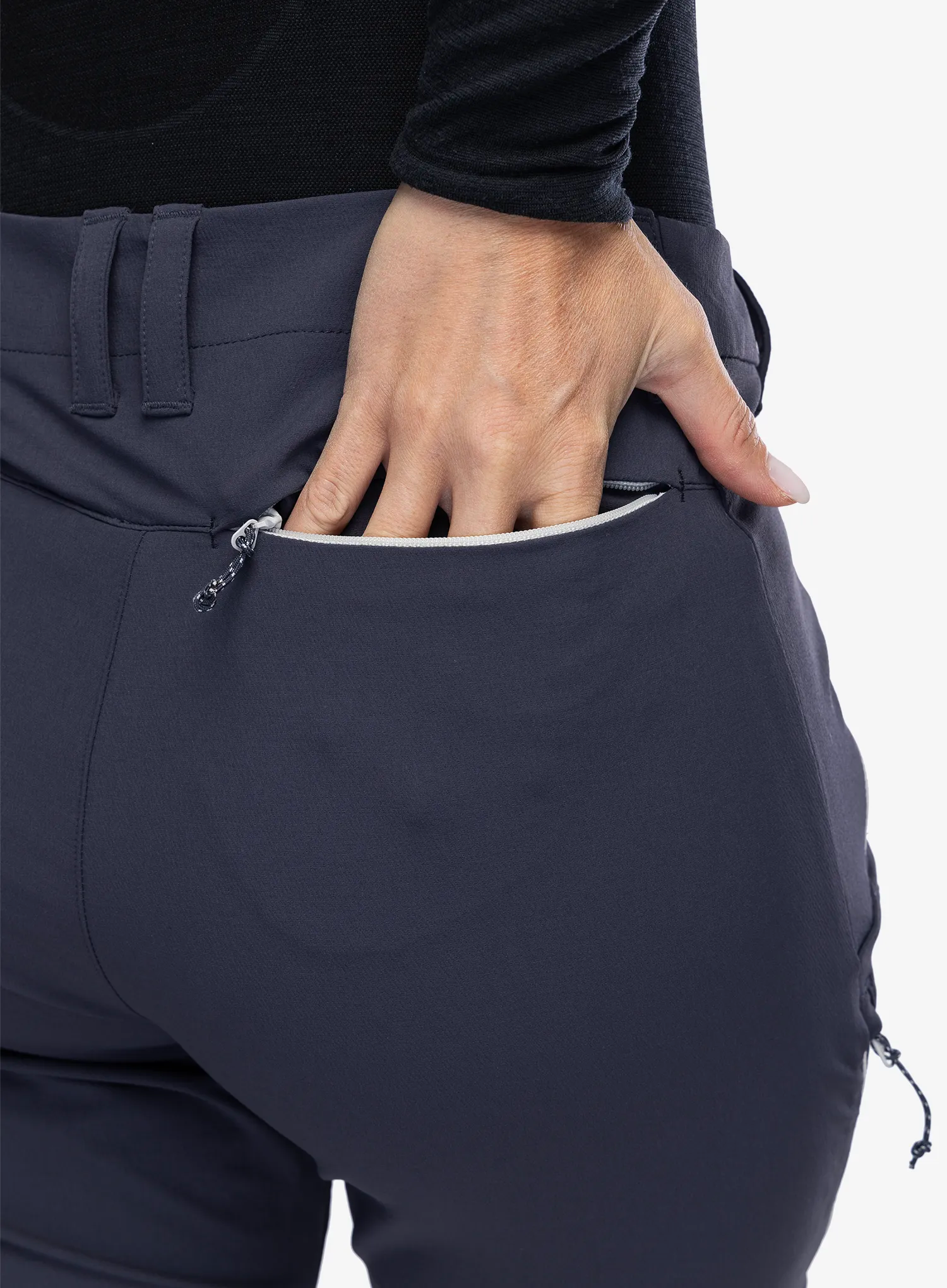 Softshellové kalhoty dámské Jack Wolfskin Glastal Winter Pants - graphite/cool grey