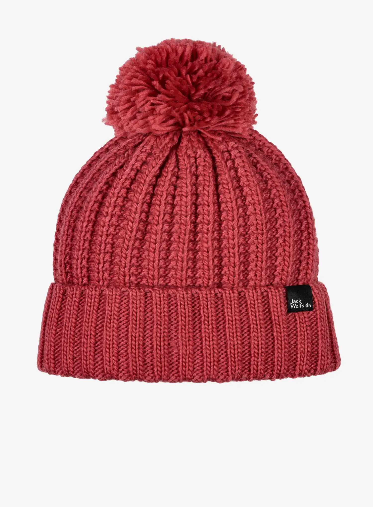 Dámská zimní čepice Jack Wolfskin Highloft Knit Beanie - red coral
