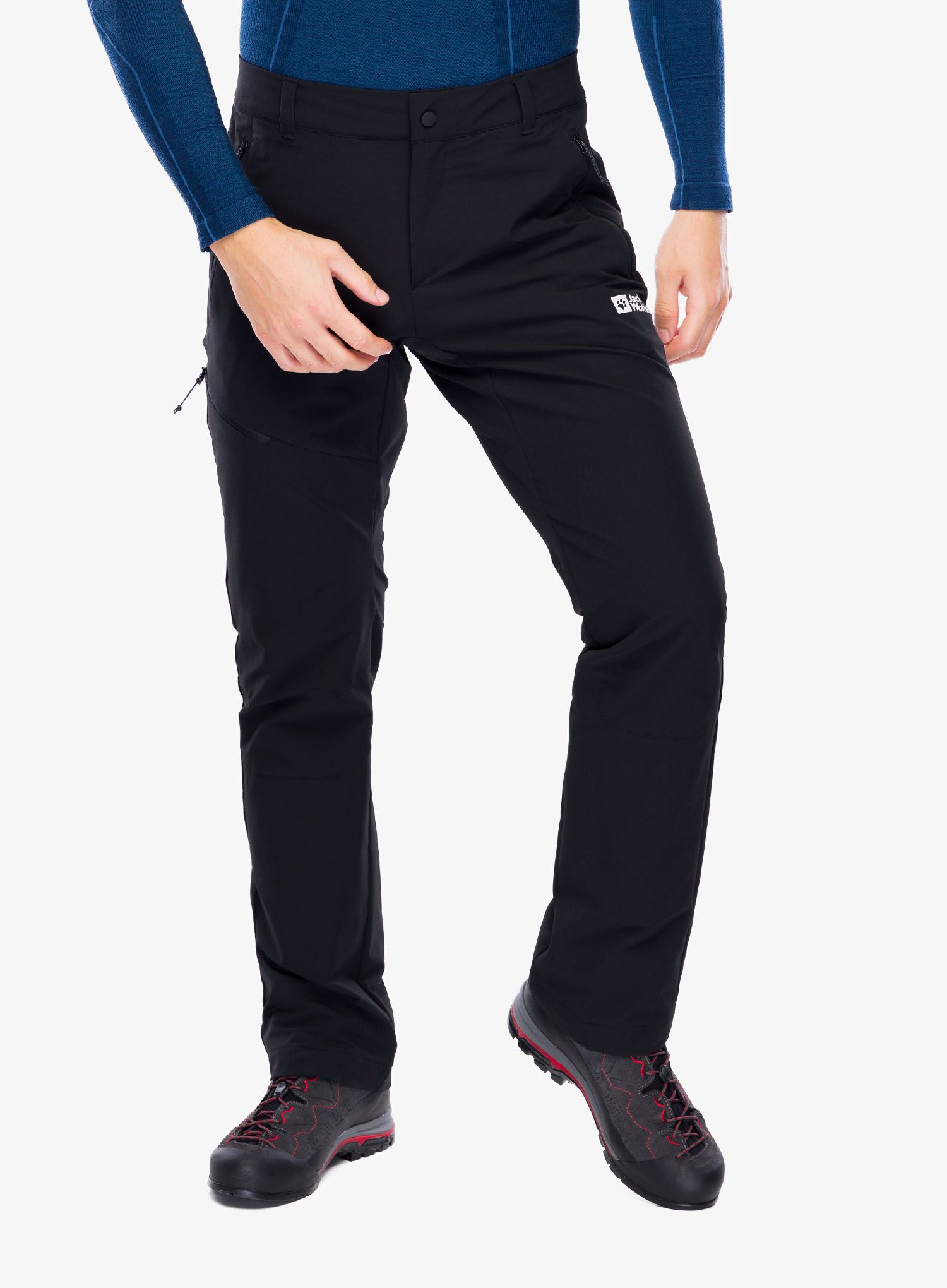 Softshell kalhoty Jack Wolfskin Holdsteig Pants - black