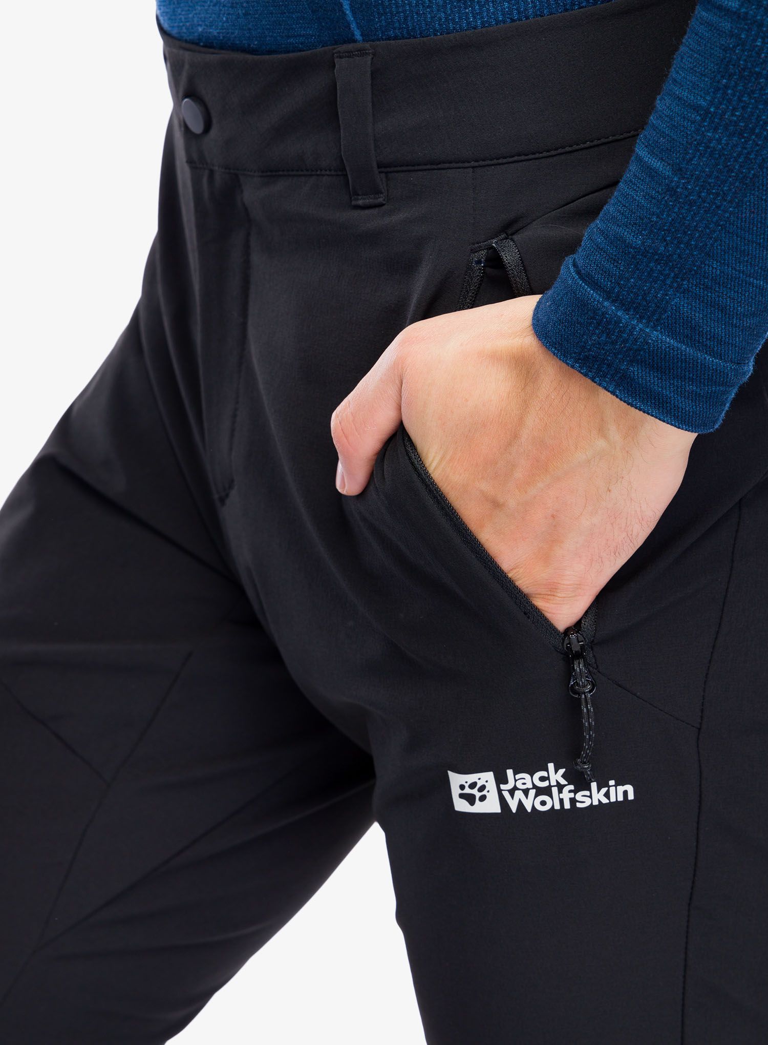 Softshell kalhoty Jack Wolfskin Holdsteig Pants - black