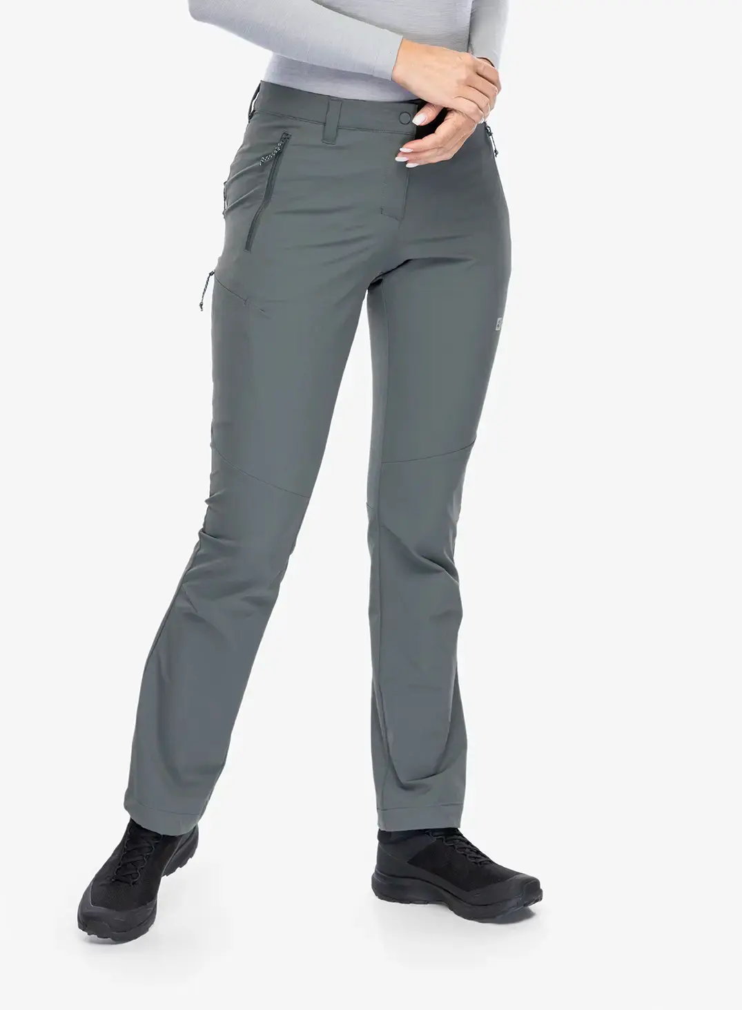Softshellové kalhoty dámské Jack Wolfskin Holdsteig Pants - slate green