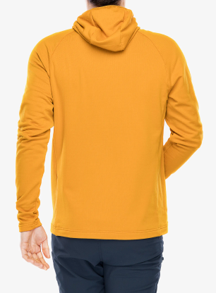 Mikina s kapucí Jack Wolfskin Kolbenberg Hooded FZ - safflower