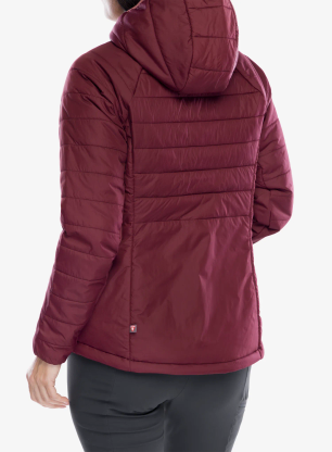 Zateplená bunda Jack Wolfskin Lapawa Ins Hoody - dark maroon