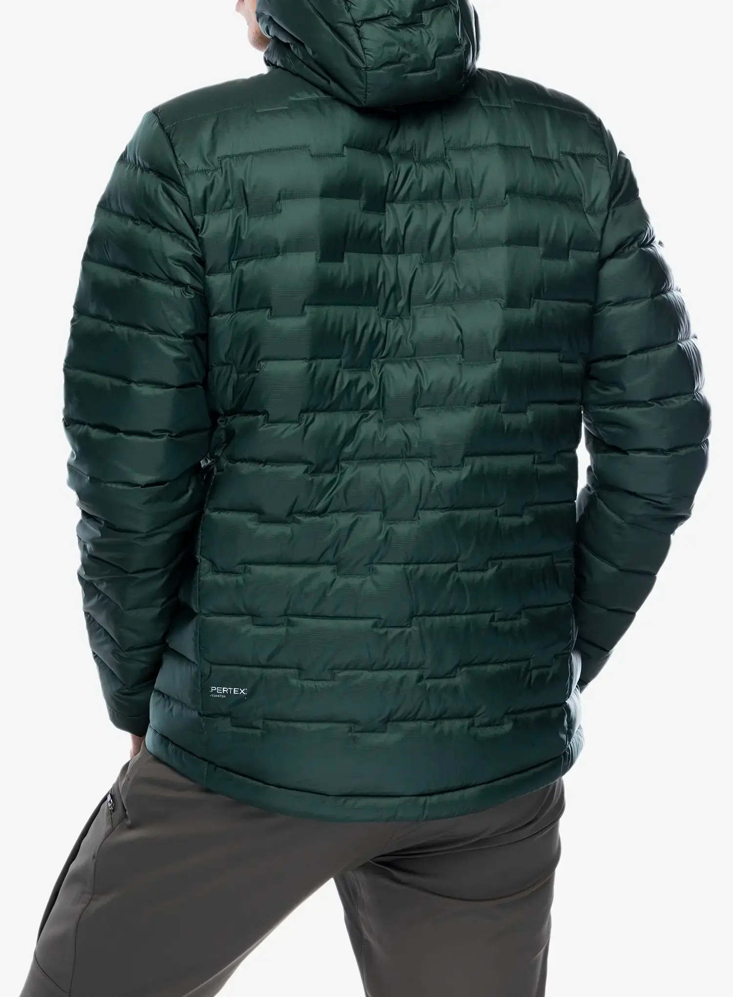Péřová bunda Jack Wolfskin Passamani Down Hoody - black olive