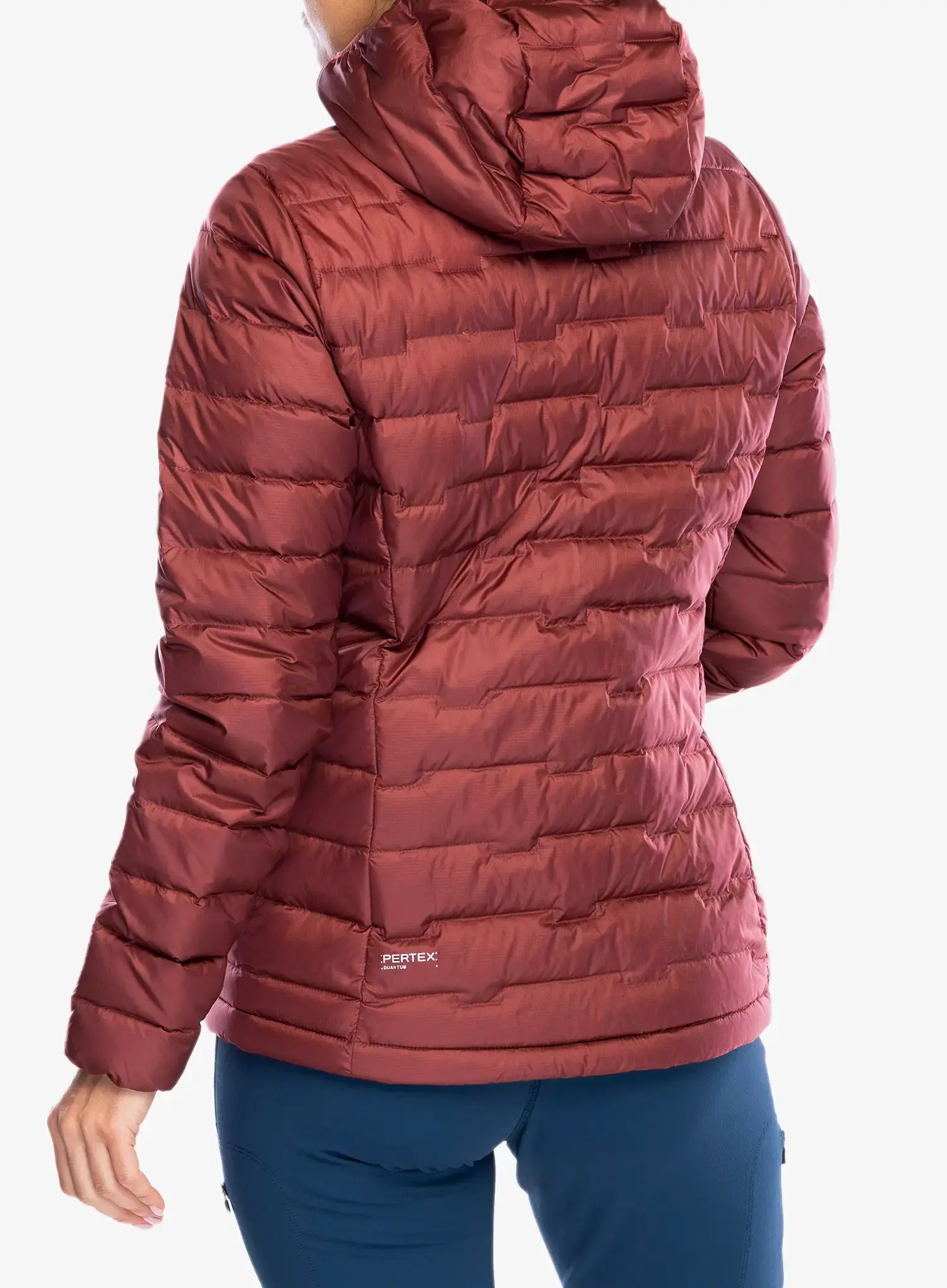 Dámská péřová bunda Jack Wolfskin Passamani Down Hoody - red ochre