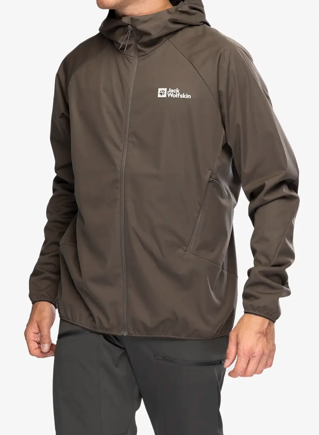 Softshellová bunda Jack Wolfskin Prelight Pro Jacket - cold coffee