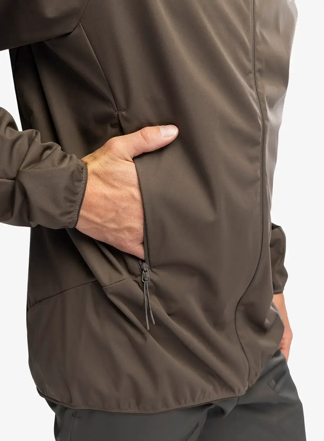 Softshellová bunda Jack Wolfskin Prelight Pro Jacket - cold coffee