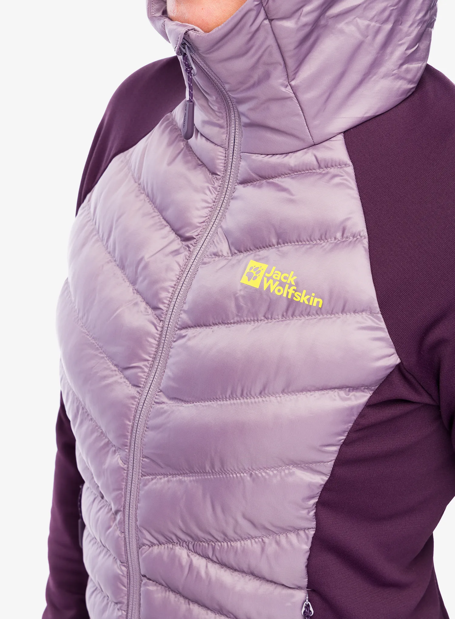 Hybridní bunda dámská Jack Wolfskin Routeburn Pro Hybrid - wild blossom