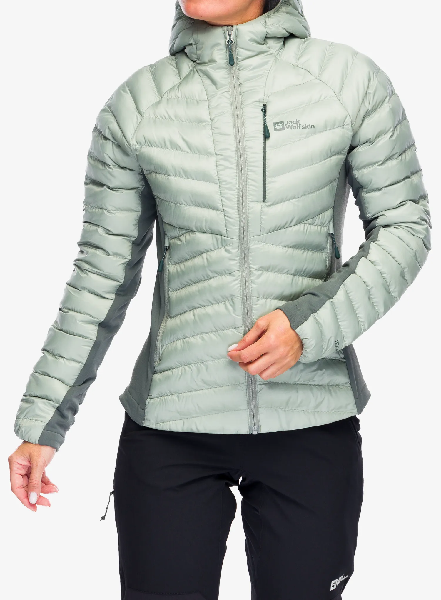 Zateplená bunda dámská Jack Wolfskin Routeburn Pro Ins Jacket - mint leaf