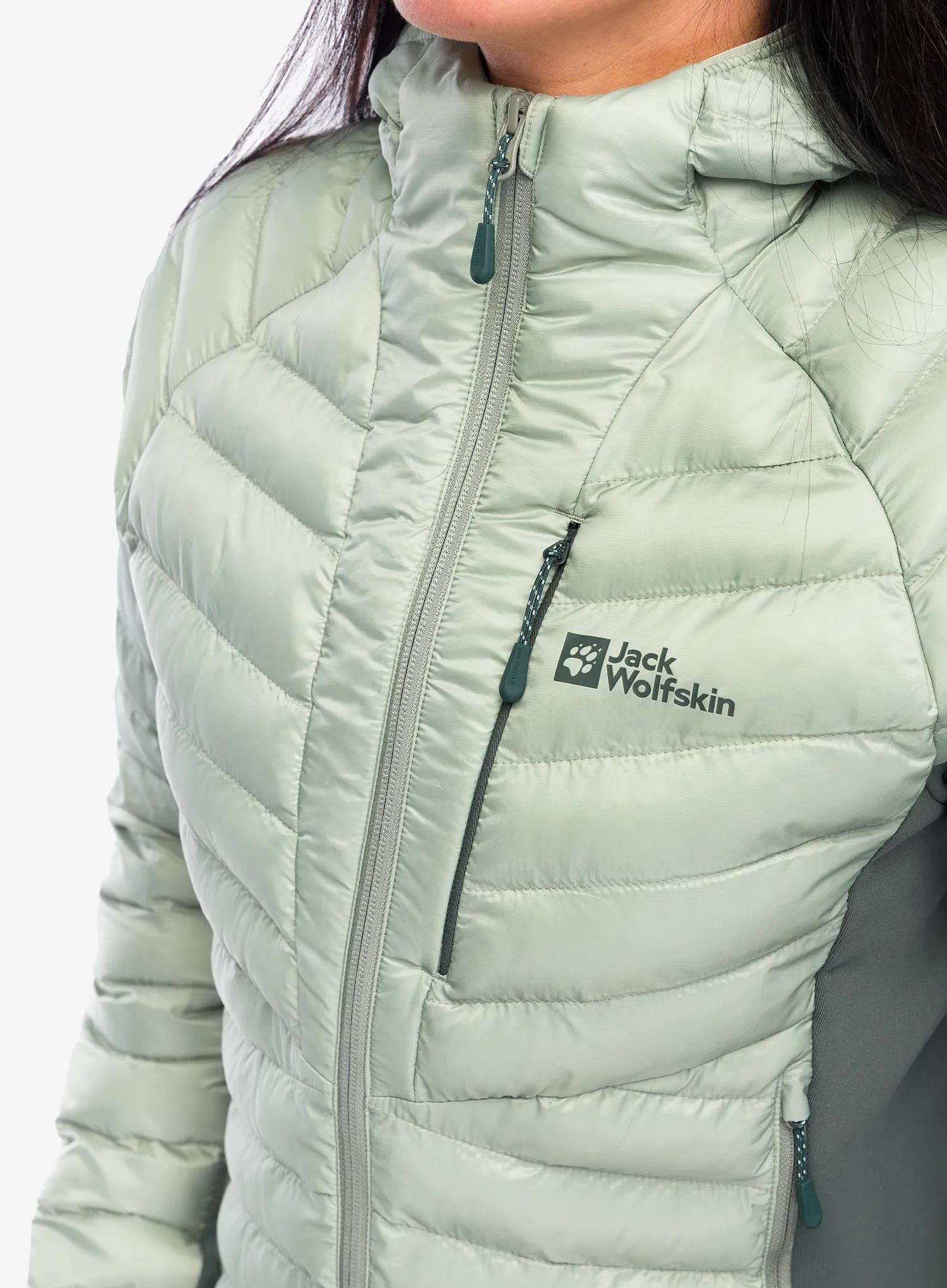 Zateplená bunda dámská Jack Wolfskin Routeburn Pro Ins Jacket - mint leaf