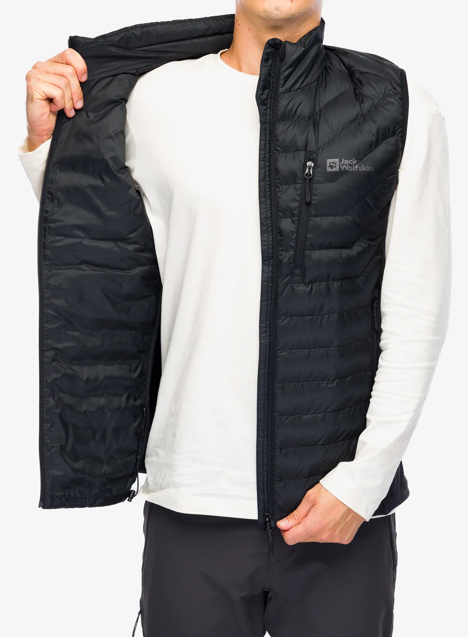 Vesta Jack Wolfskin Routeburn Pro Ins Vest - black