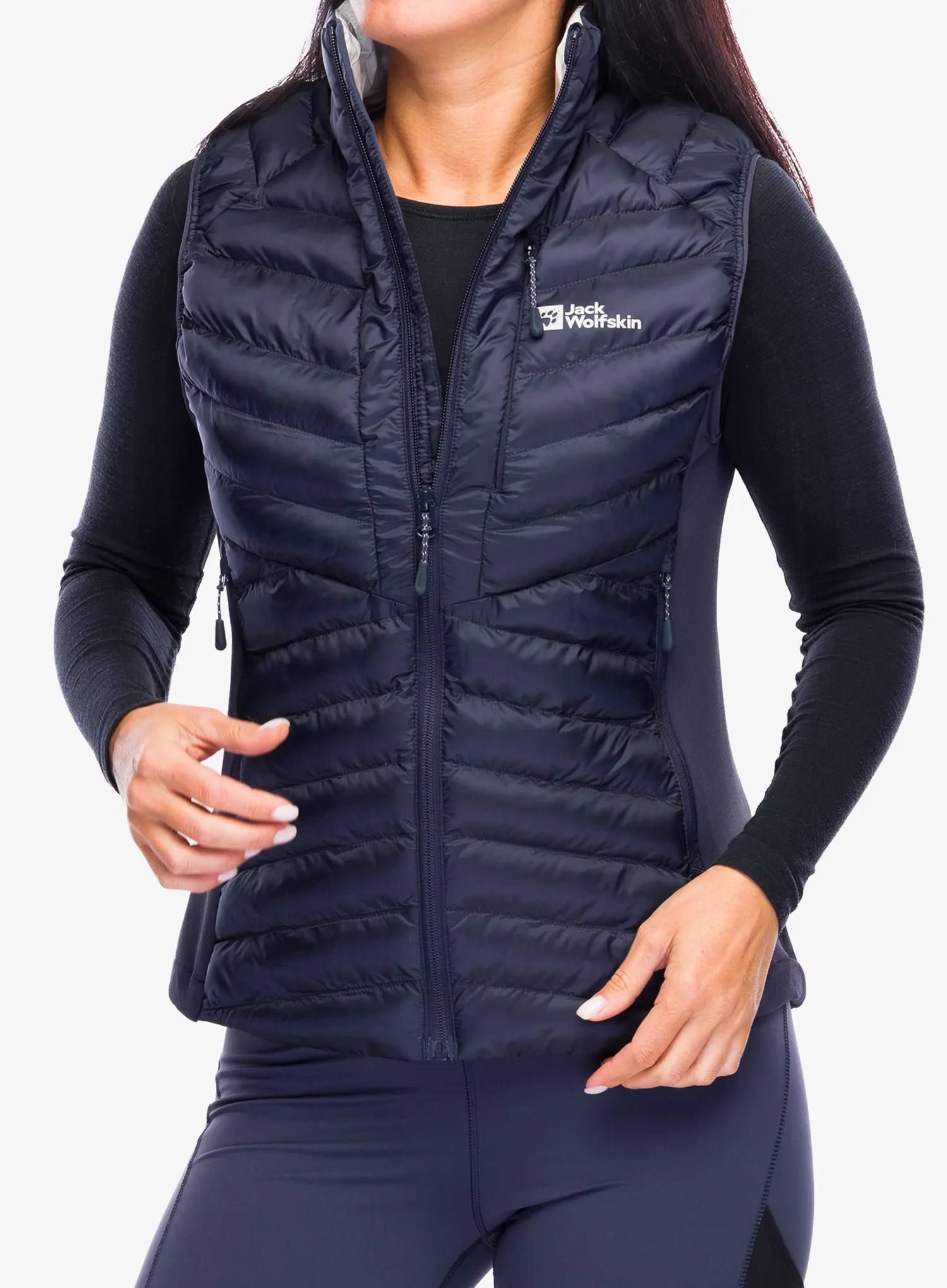 Vesta dámská Jack Wolfskin Routeburn Pro Ins Vest - graphite/cool grey